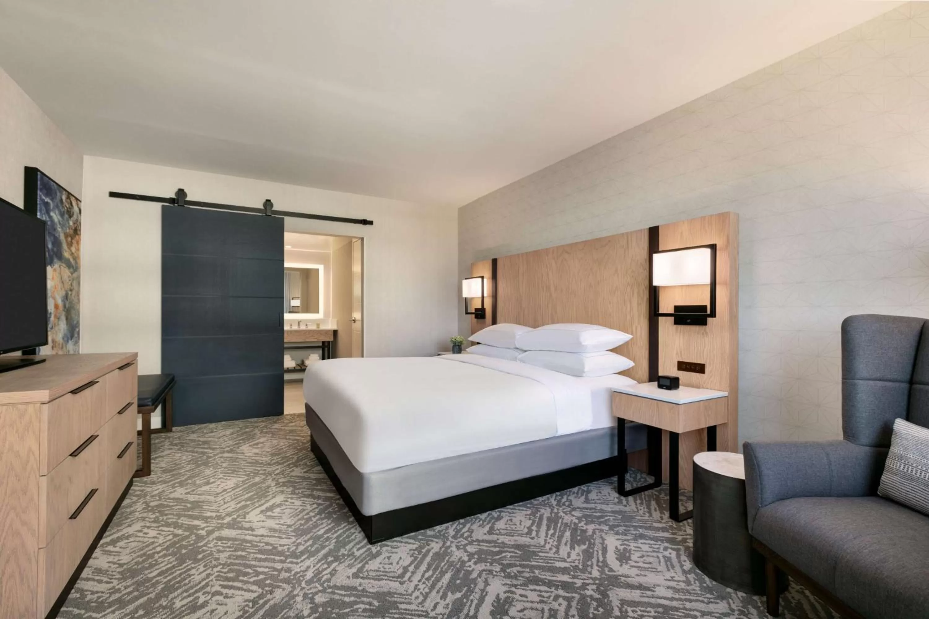 Bed in DoubleTree by Hilton Canton Downtown