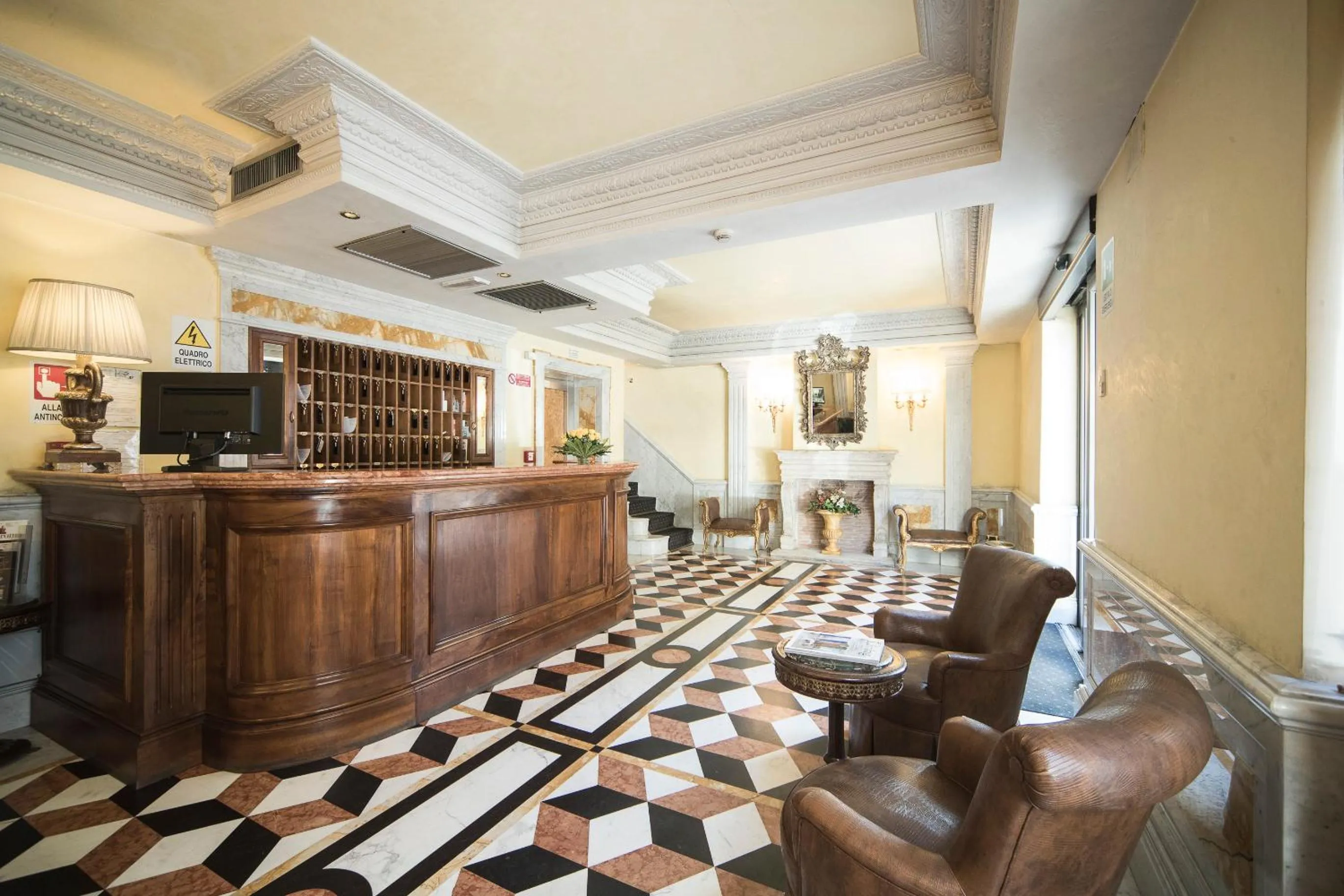 Lobby or reception in Hotel Donatello