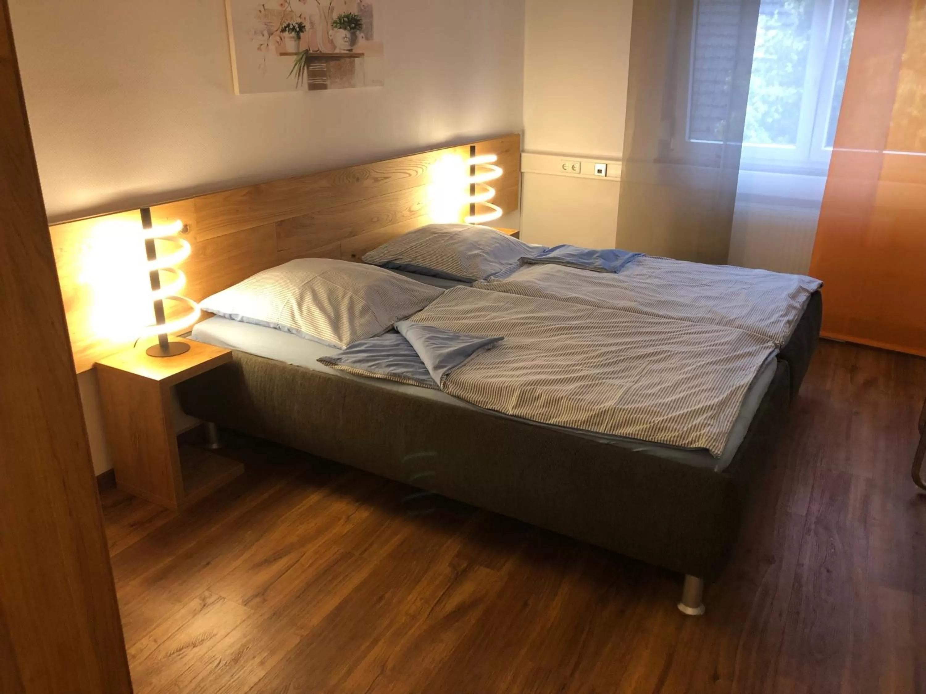 Bedroom, Bed in Gästehaus Jagsttal