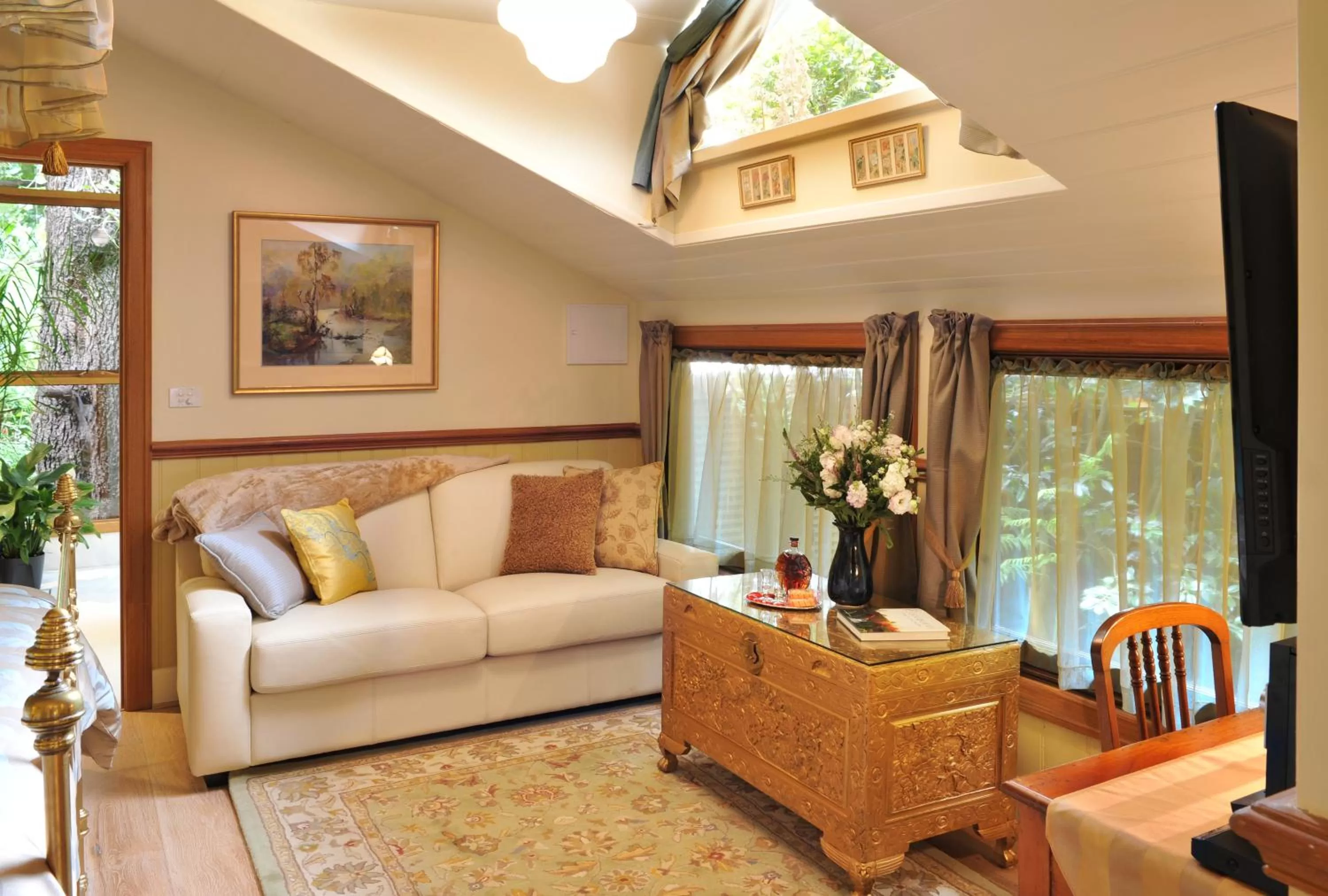 Living room, Seating Area in Arcadia Cottages