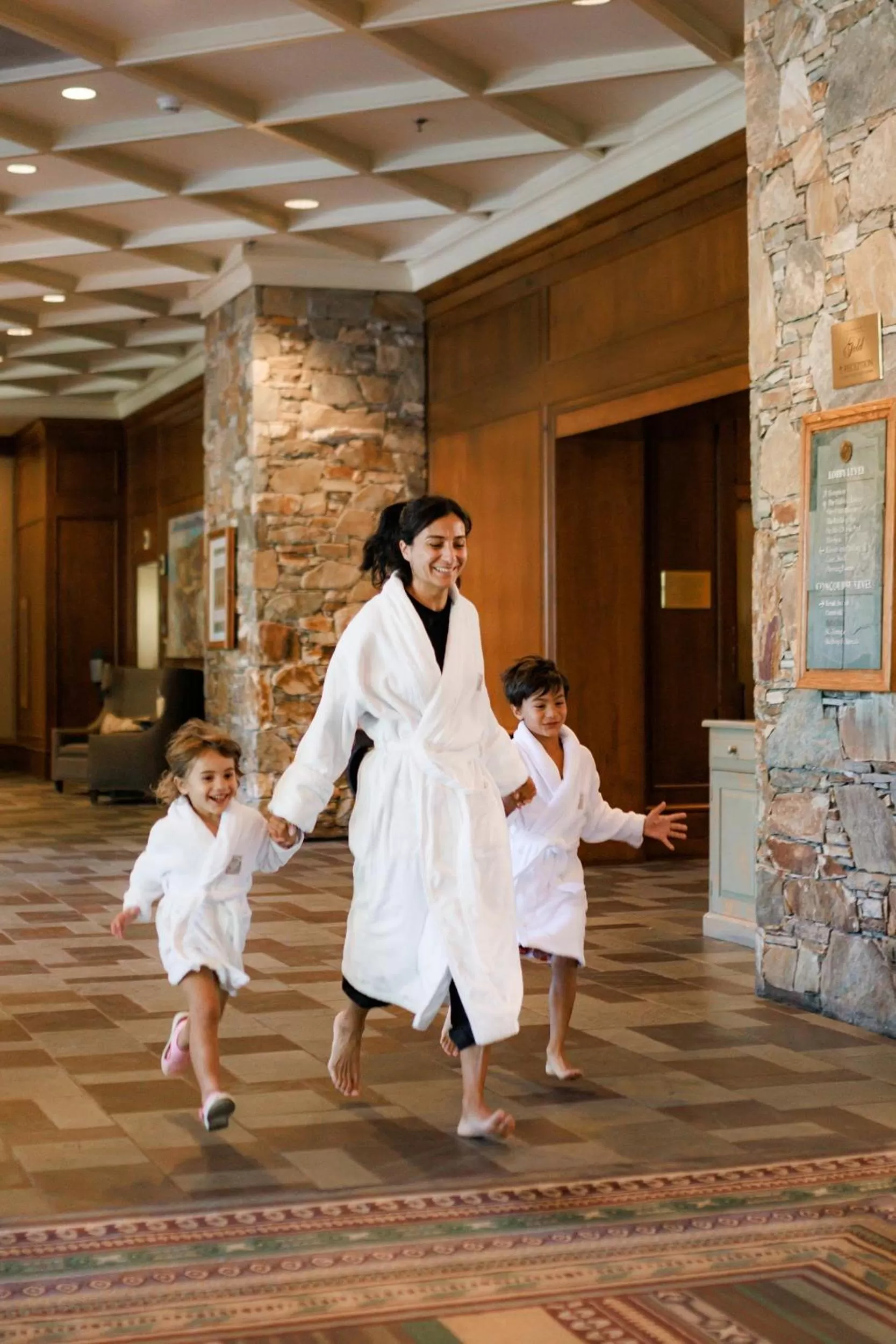 Family in Fairmont Chateau Whistler