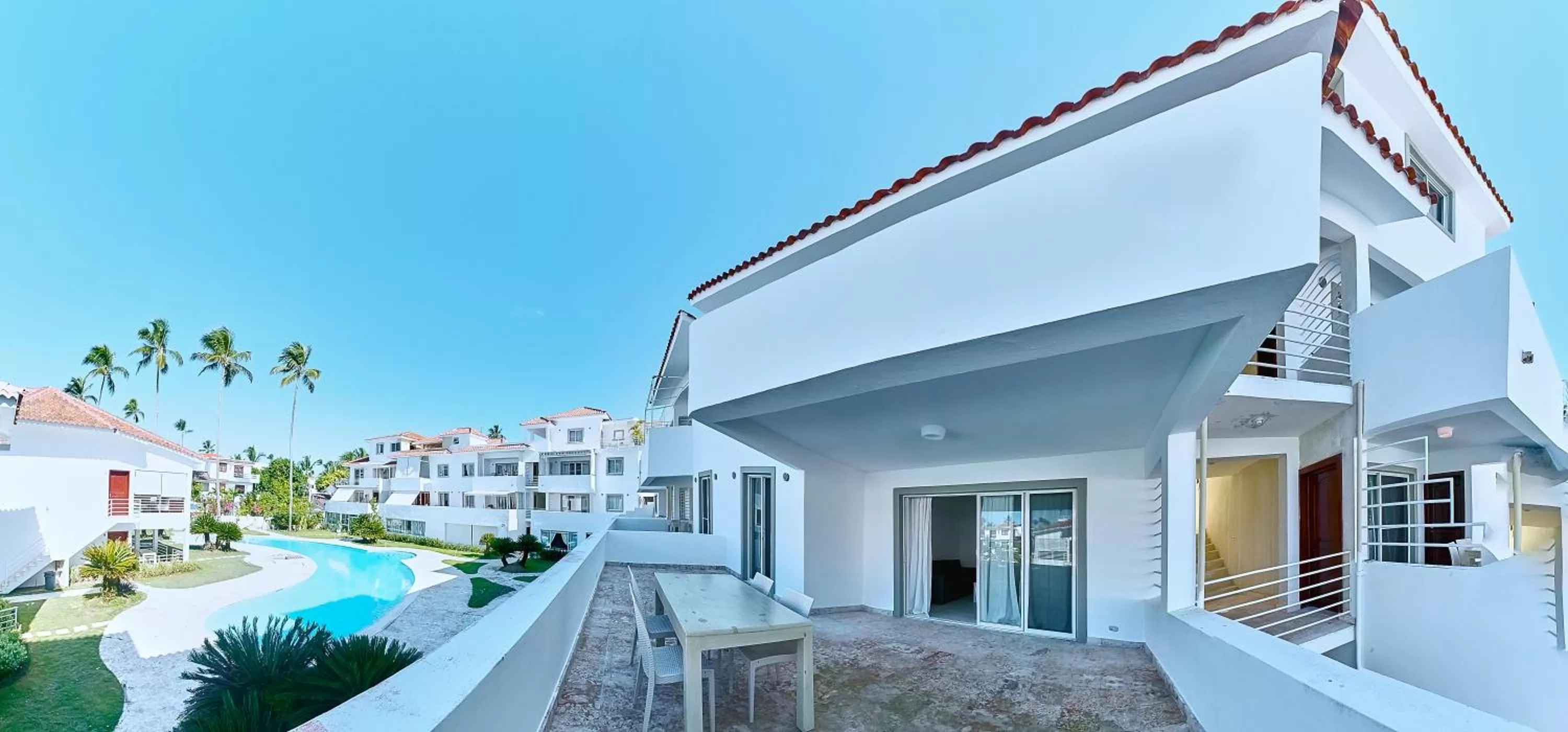 Balcony/Terrace in Las Terrazas Condo Punta Cana Beach - Los Corales Village