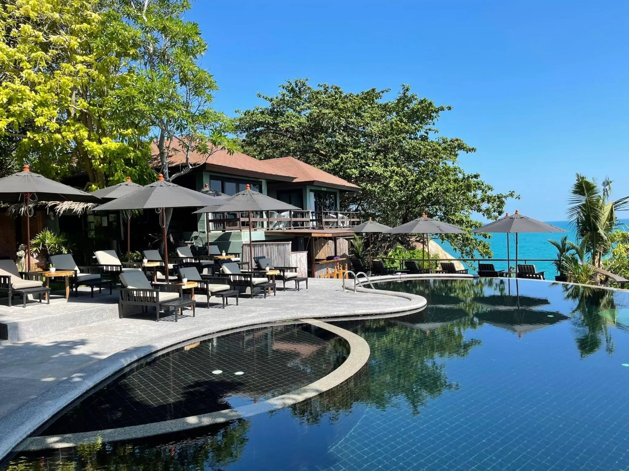 Swimming pool in Vikasa Yoga Retreat