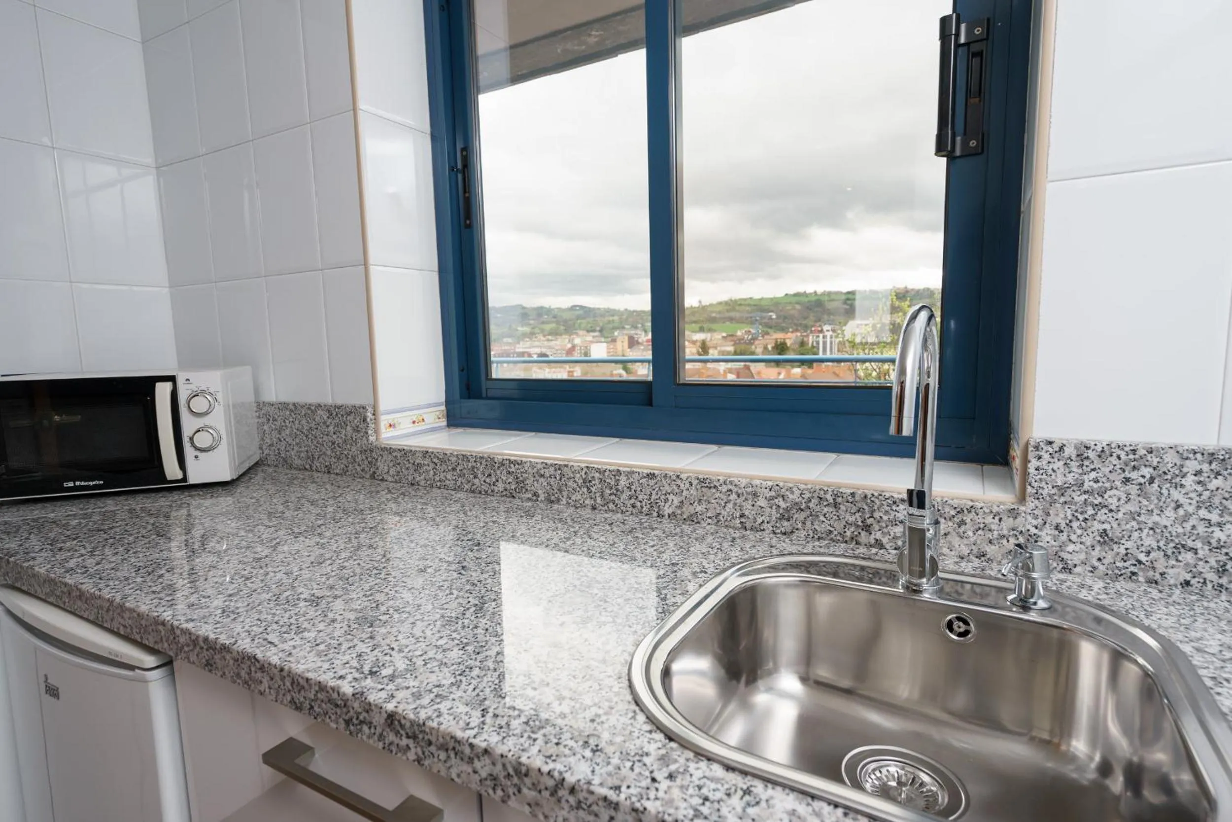 Kitchen or kitchenette in Aparthotel Campus