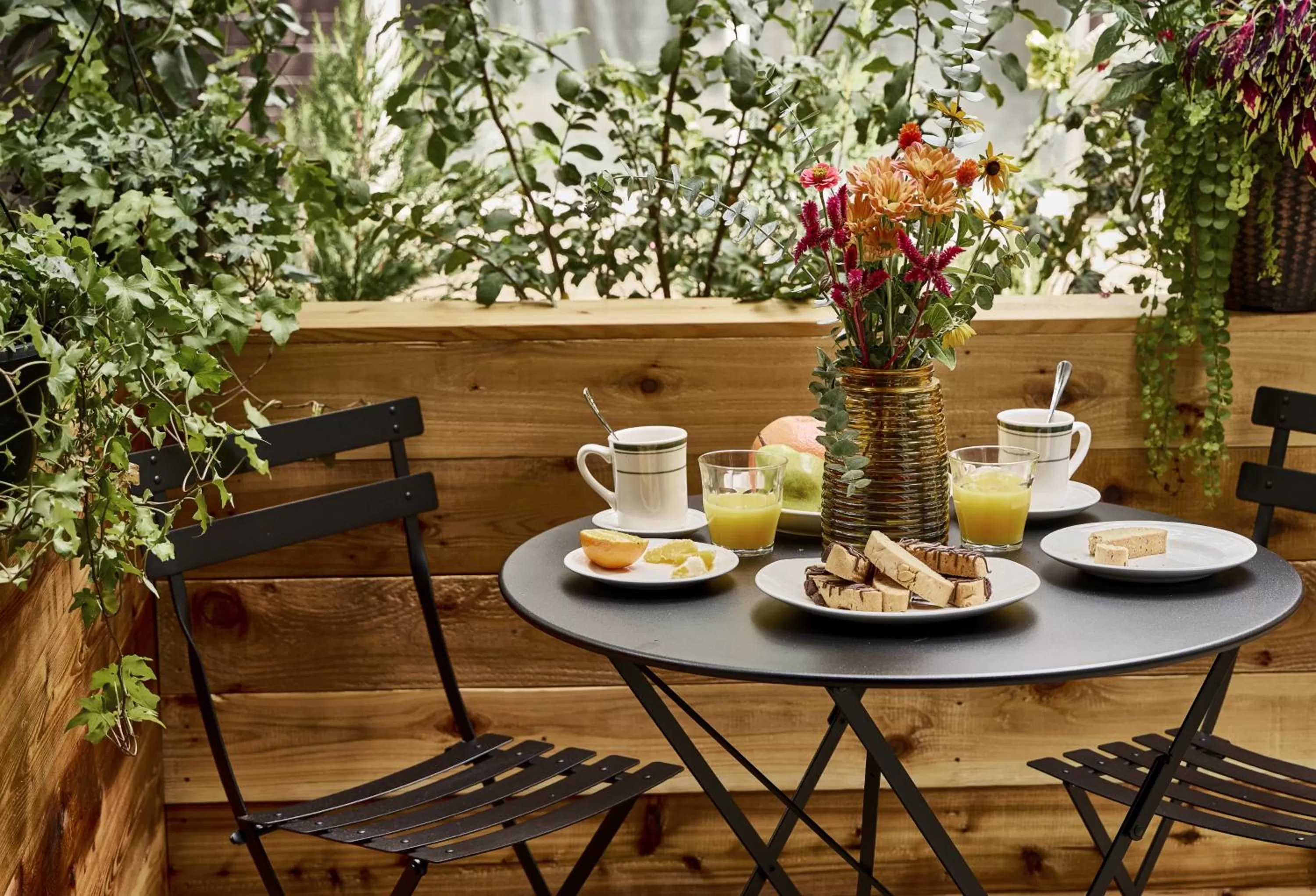 Patio in The Hotel Chalet at The Choo Choo