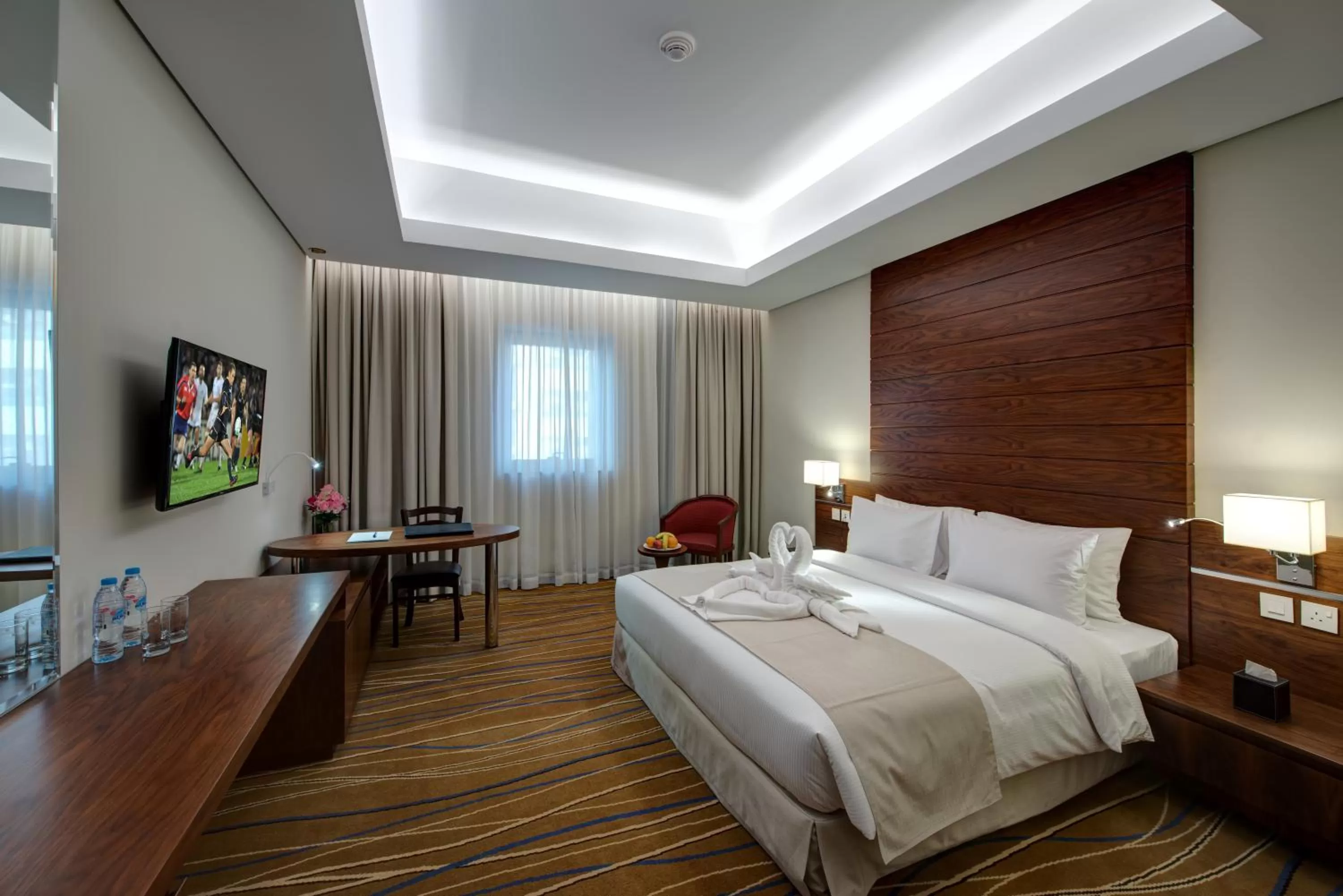 Photo of the whole room, Bed in Center Hotel Sharjah