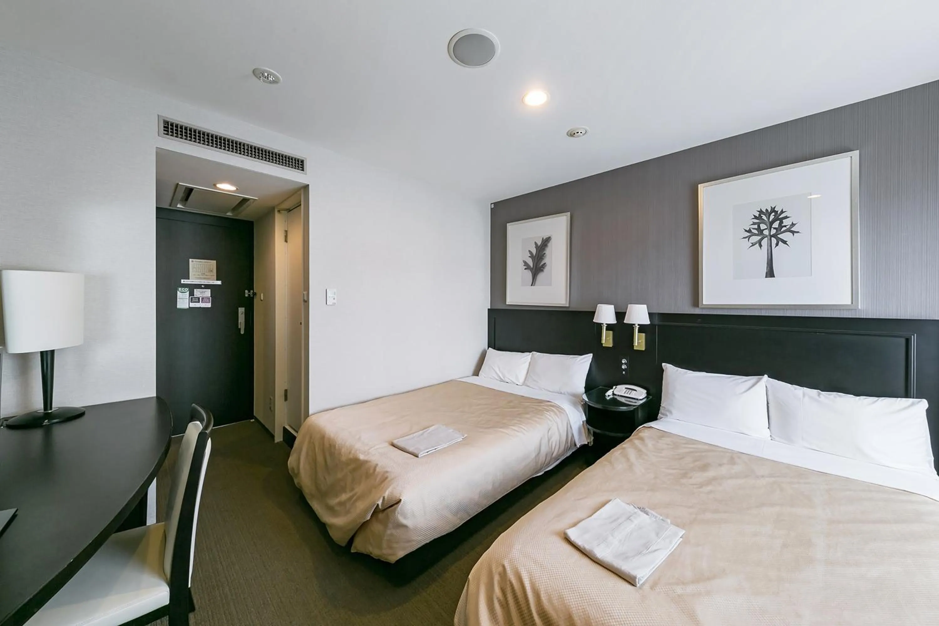 Bed in Hotel Sunroute Ueda