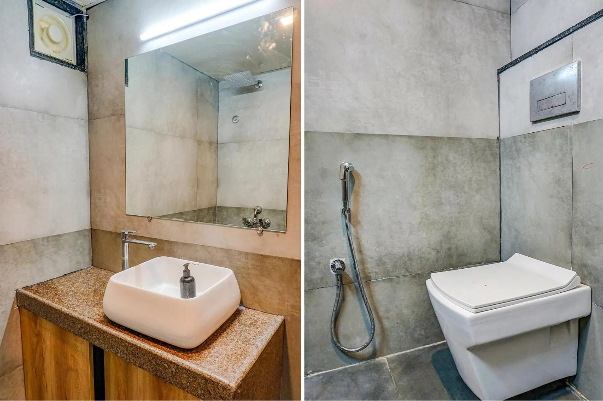 Bathroom in FabHotel Tan Square - Nr Eon IT Park