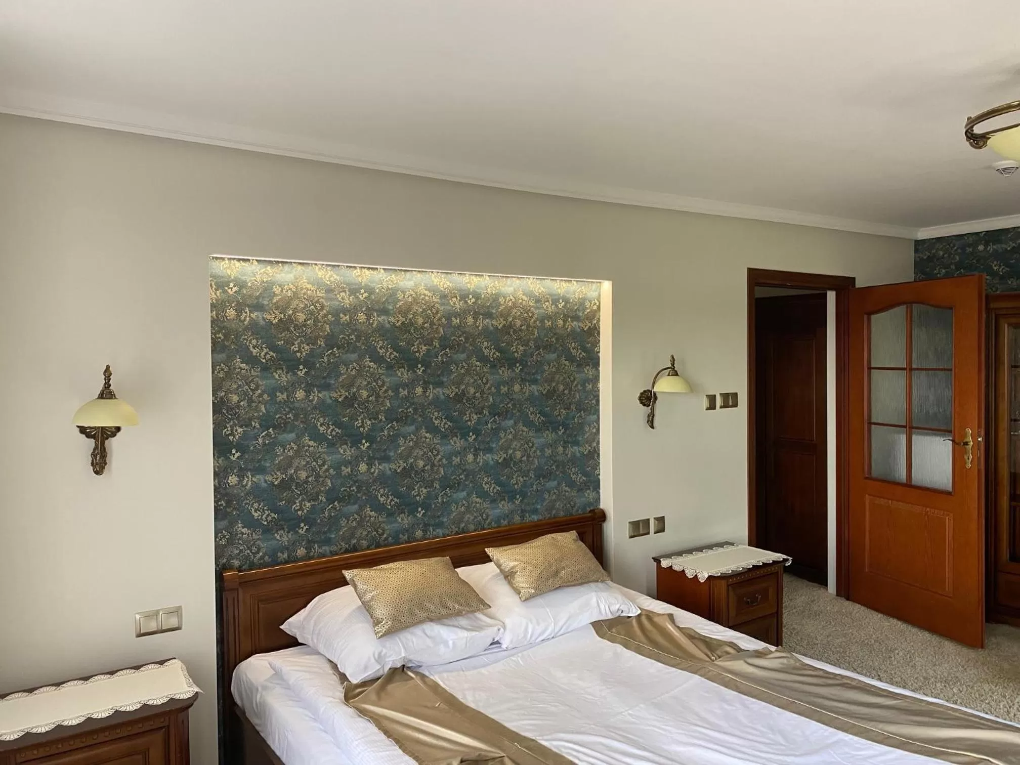 Bed in Hotel Zamek Karnity