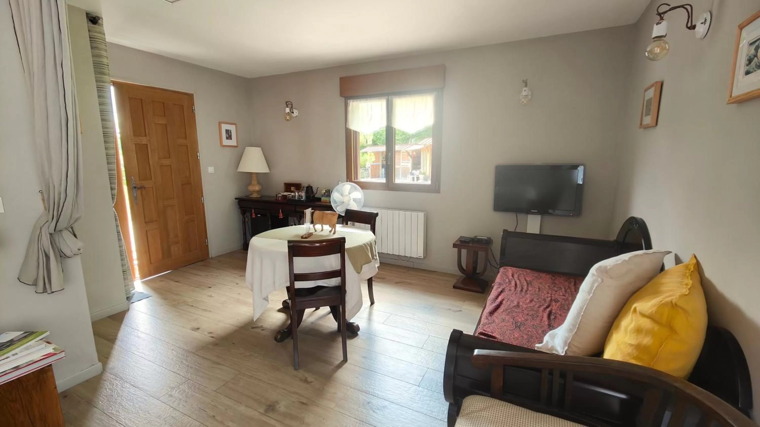 Seating area in L'Herbe aux Vaches