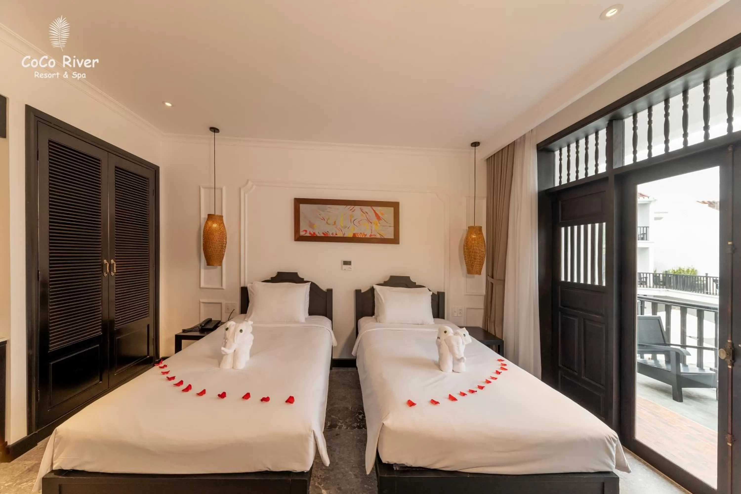 Photo of the whole room, Bed in Hoi An Coco River Resort & Spa