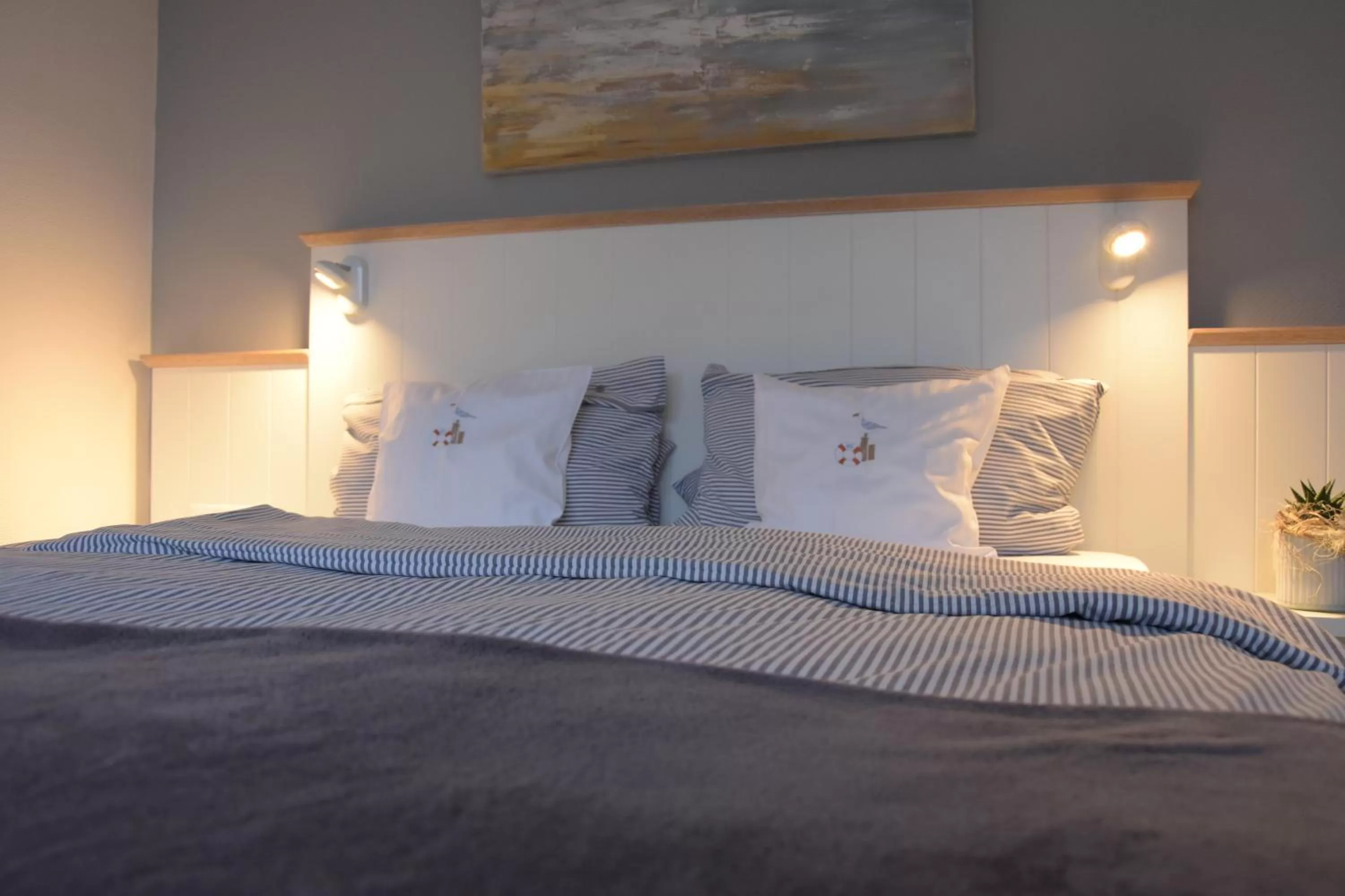 Bed in Hotel garni Seeluft Büsum