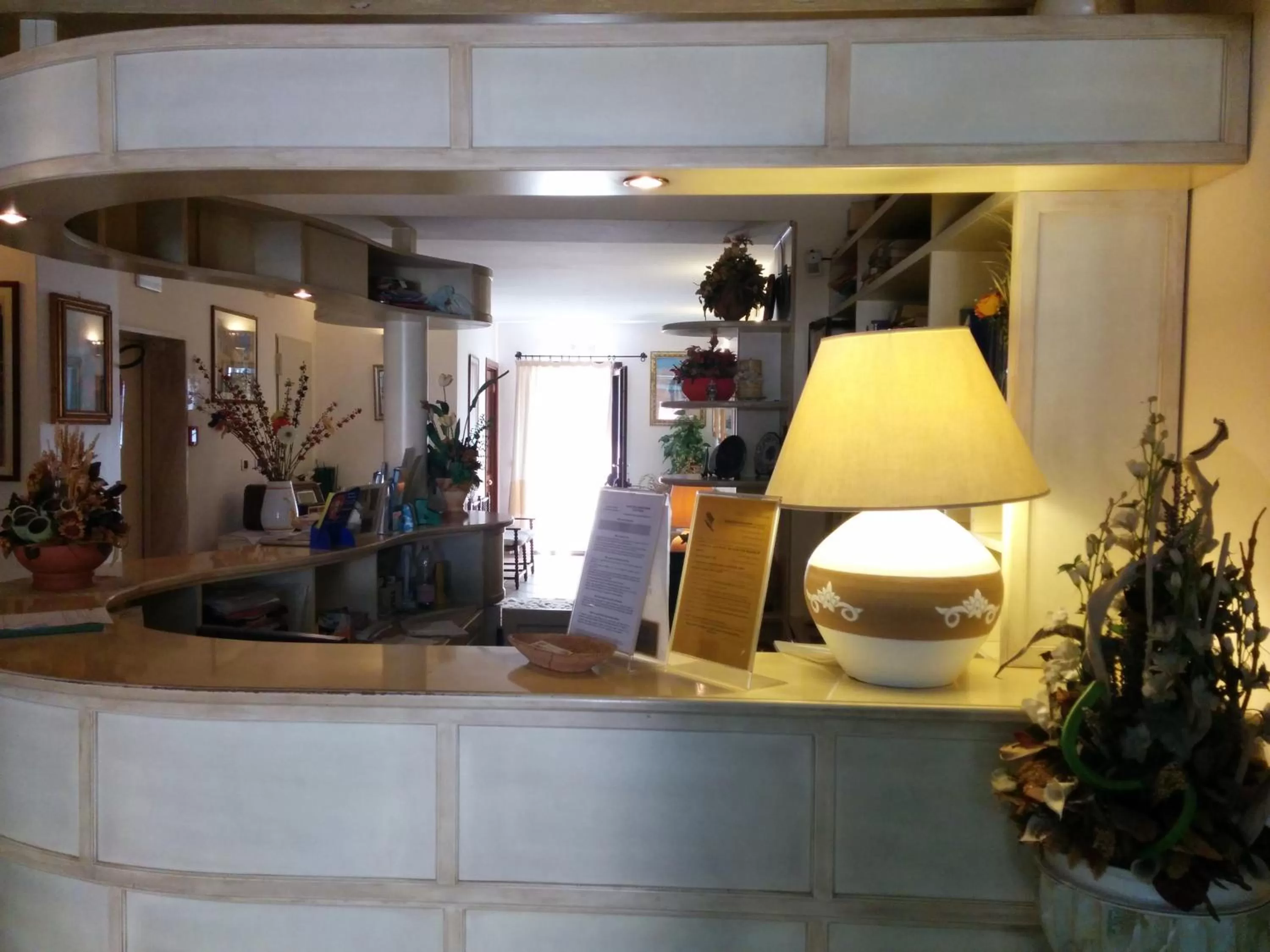 Lobby or reception in Hotel Cavour