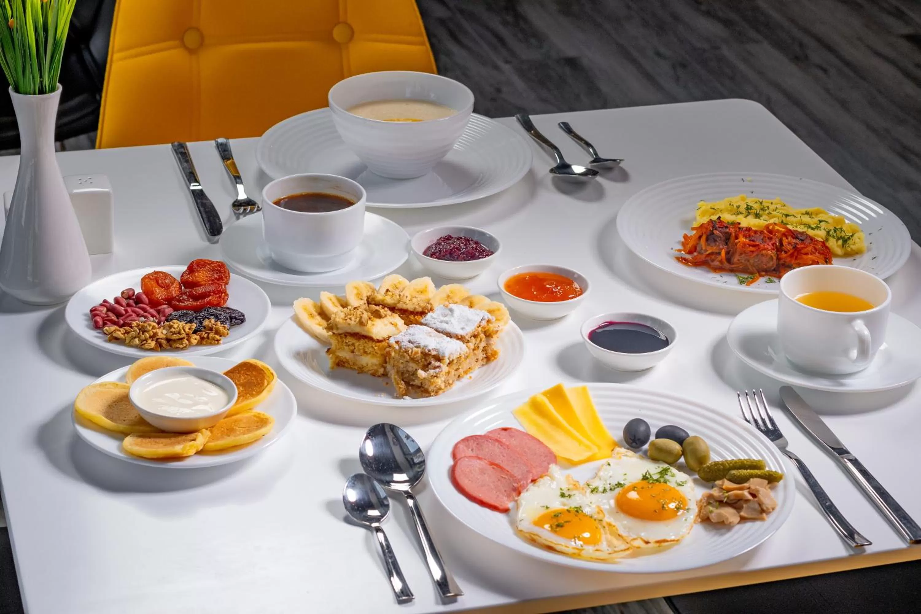 Food and drinks in My hotel Karakol