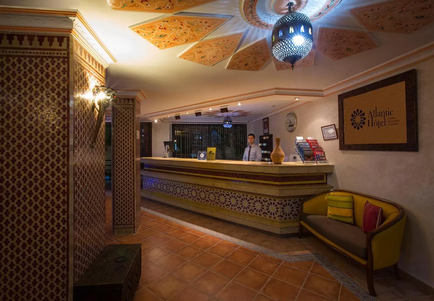 Lobby or reception in Atlantic Hotel Agadir