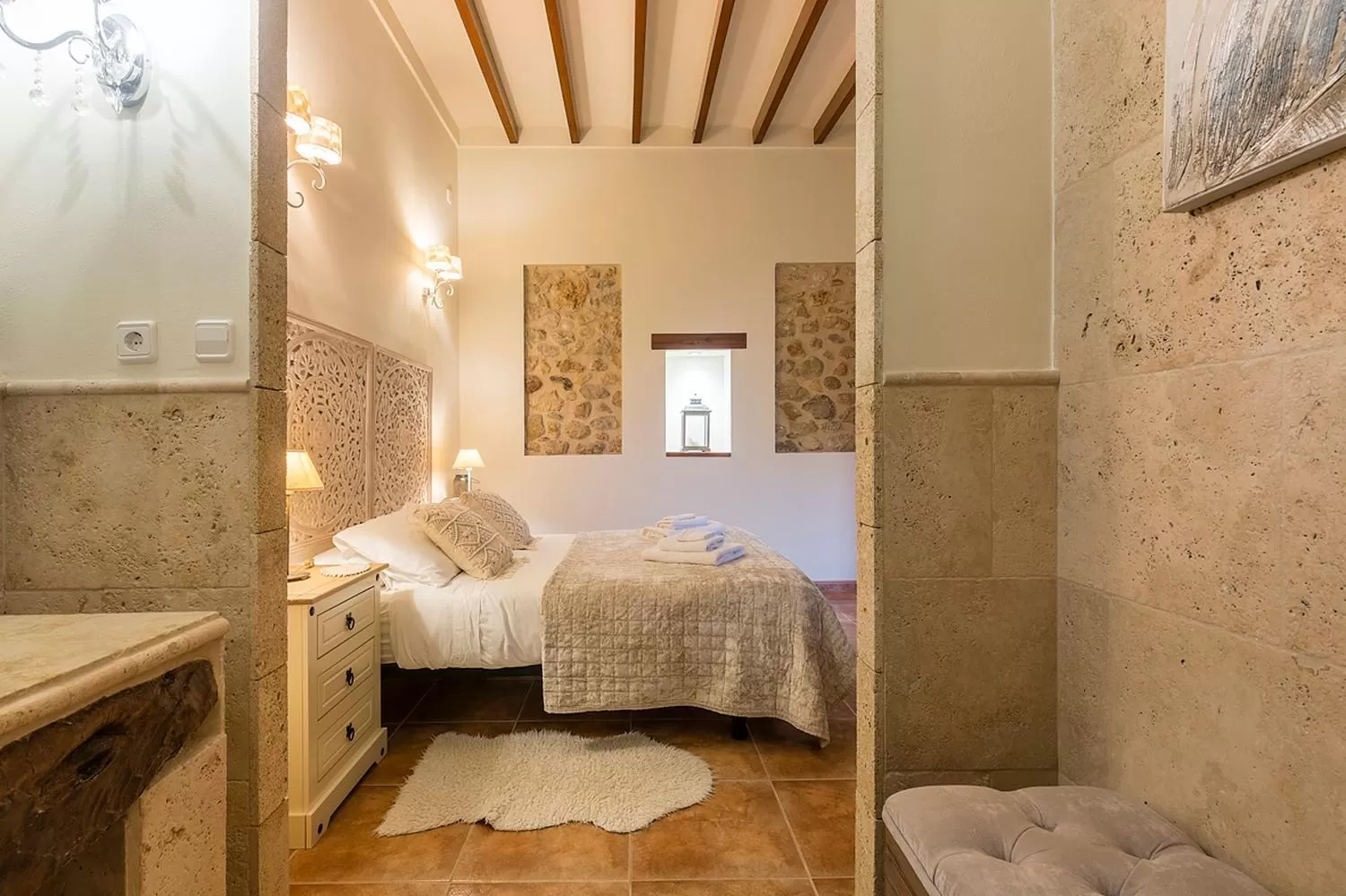 Bedroom, Bed in Casa Mistela