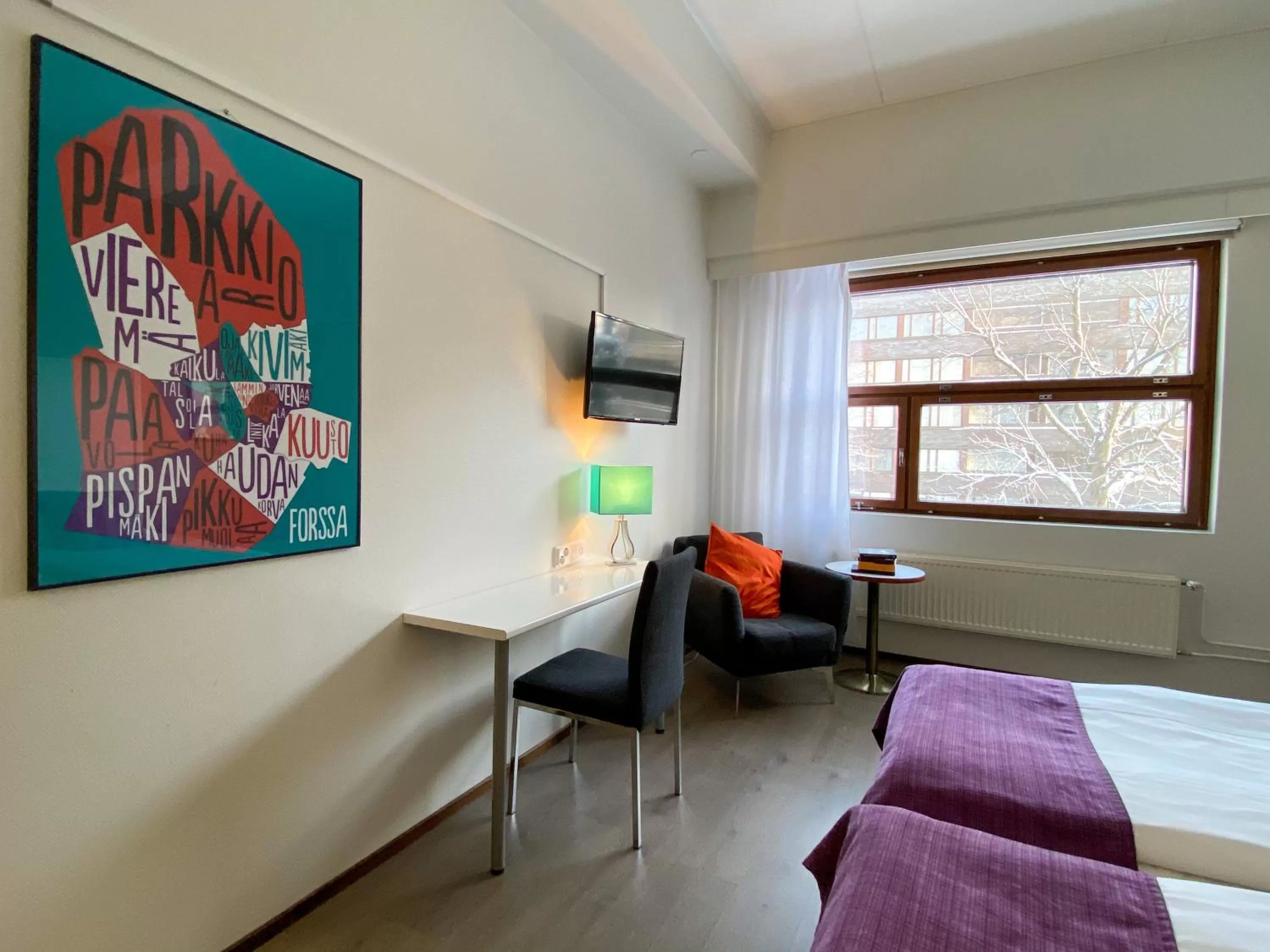 Photo of the whole room, Bed in Hotel Fabrik Forssa