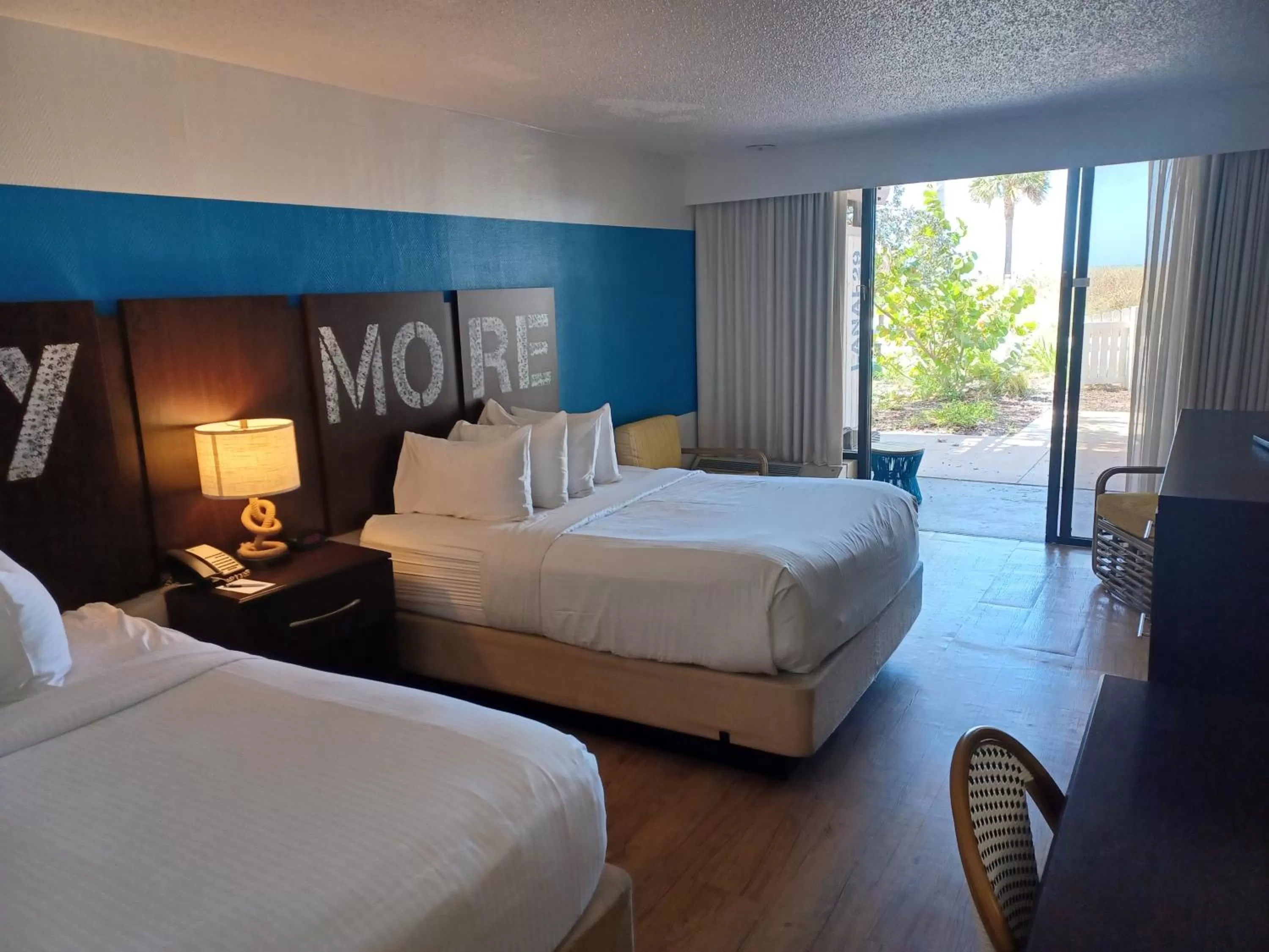 Patio, Bed in Sirata Beach Resort St Pete Beach