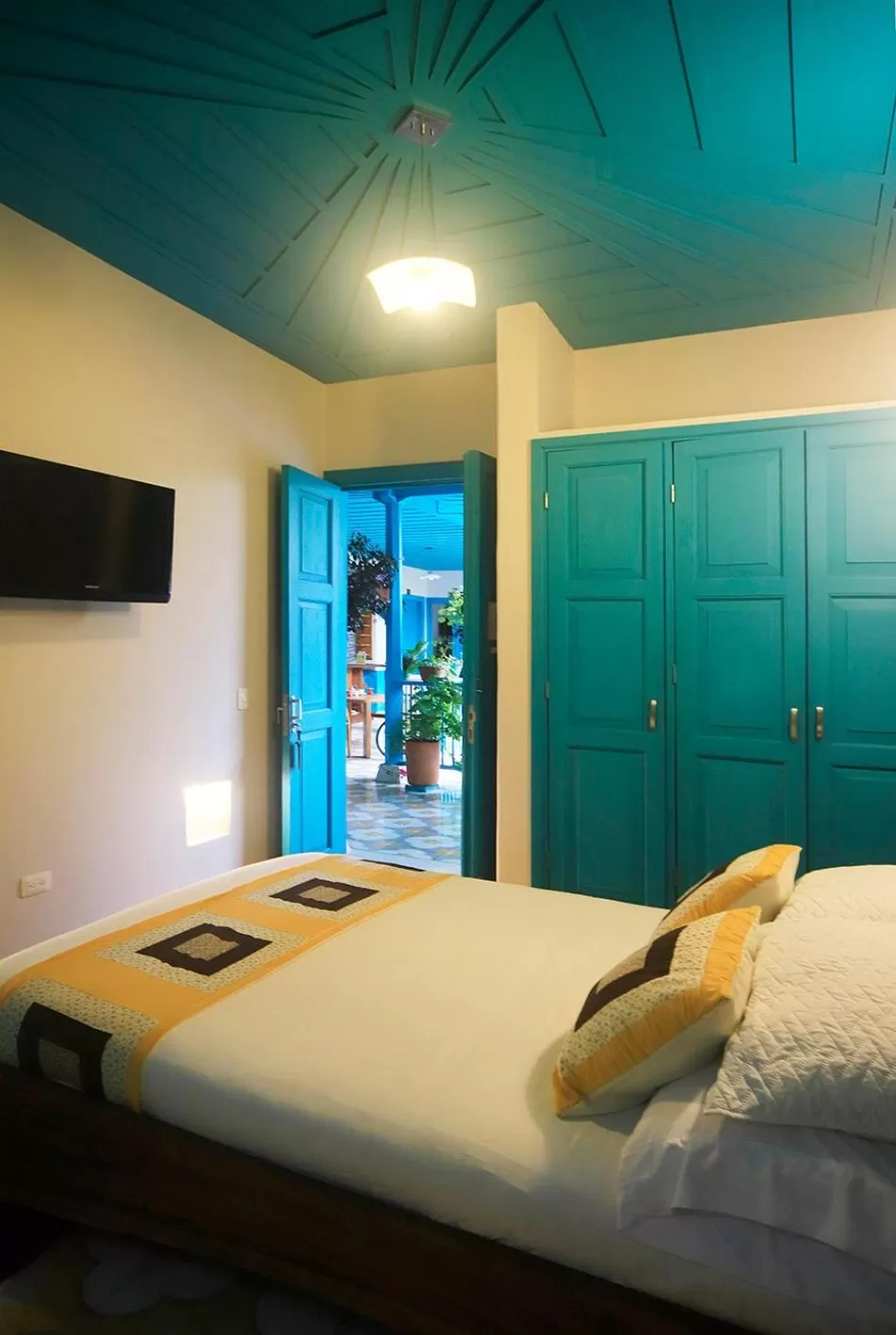 Bed in Casa de las Dos Palmas