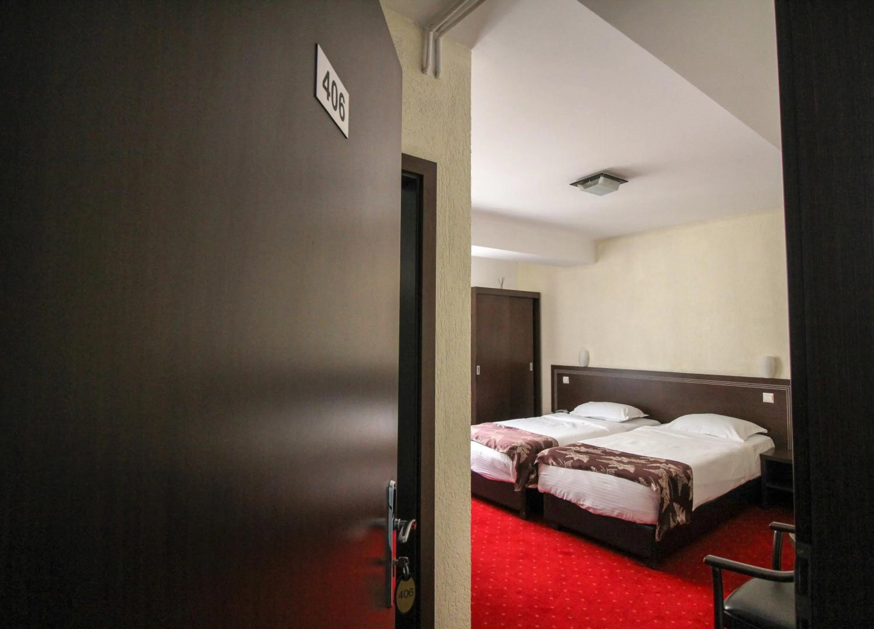 Bed in Hotel Razvan