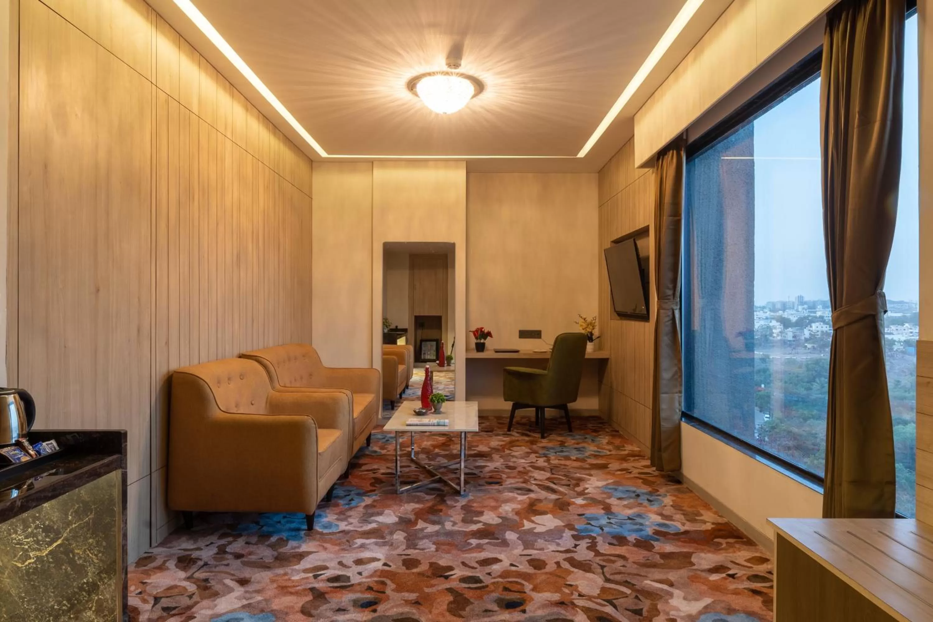 Living room, Seating Area in The Monarch at Chakan MIDC, Pune