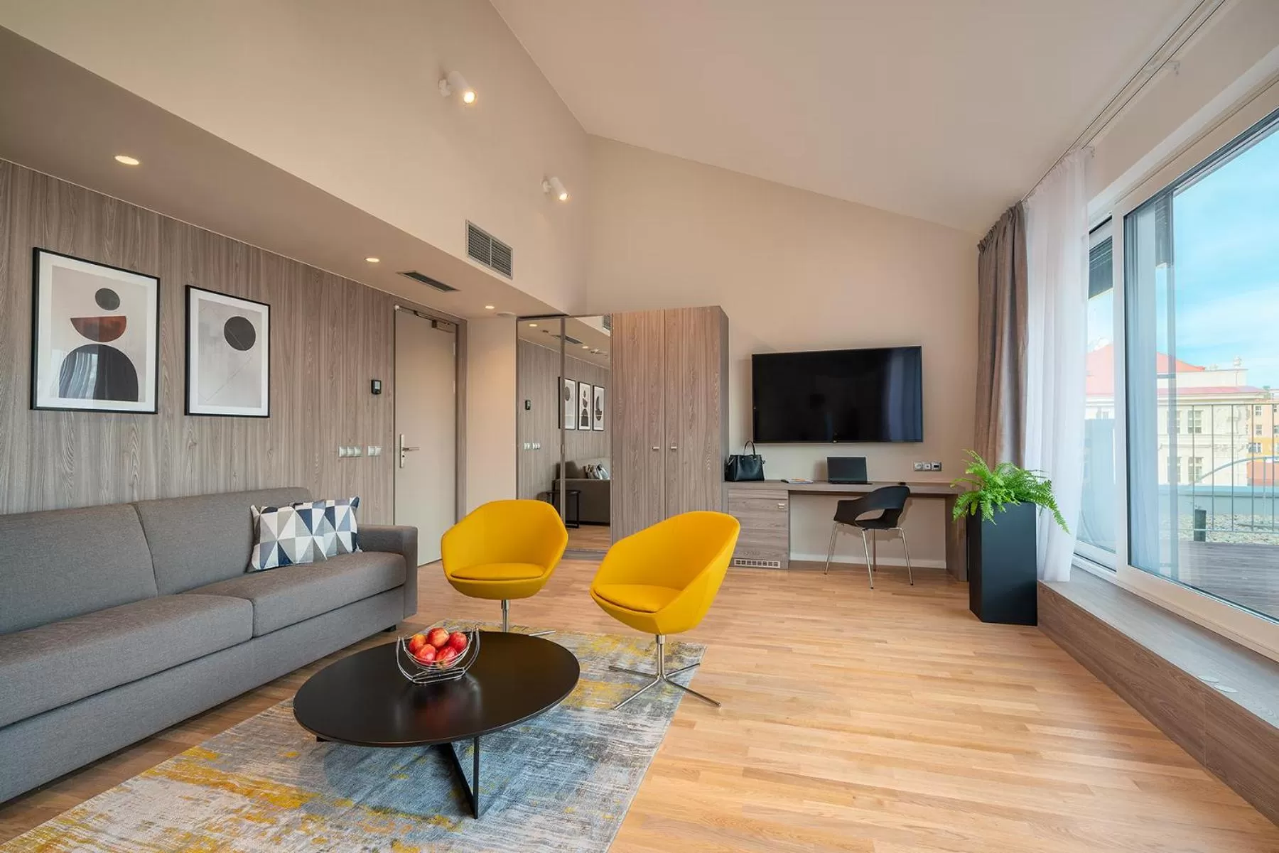 Living room in Hotel CUBE Prague