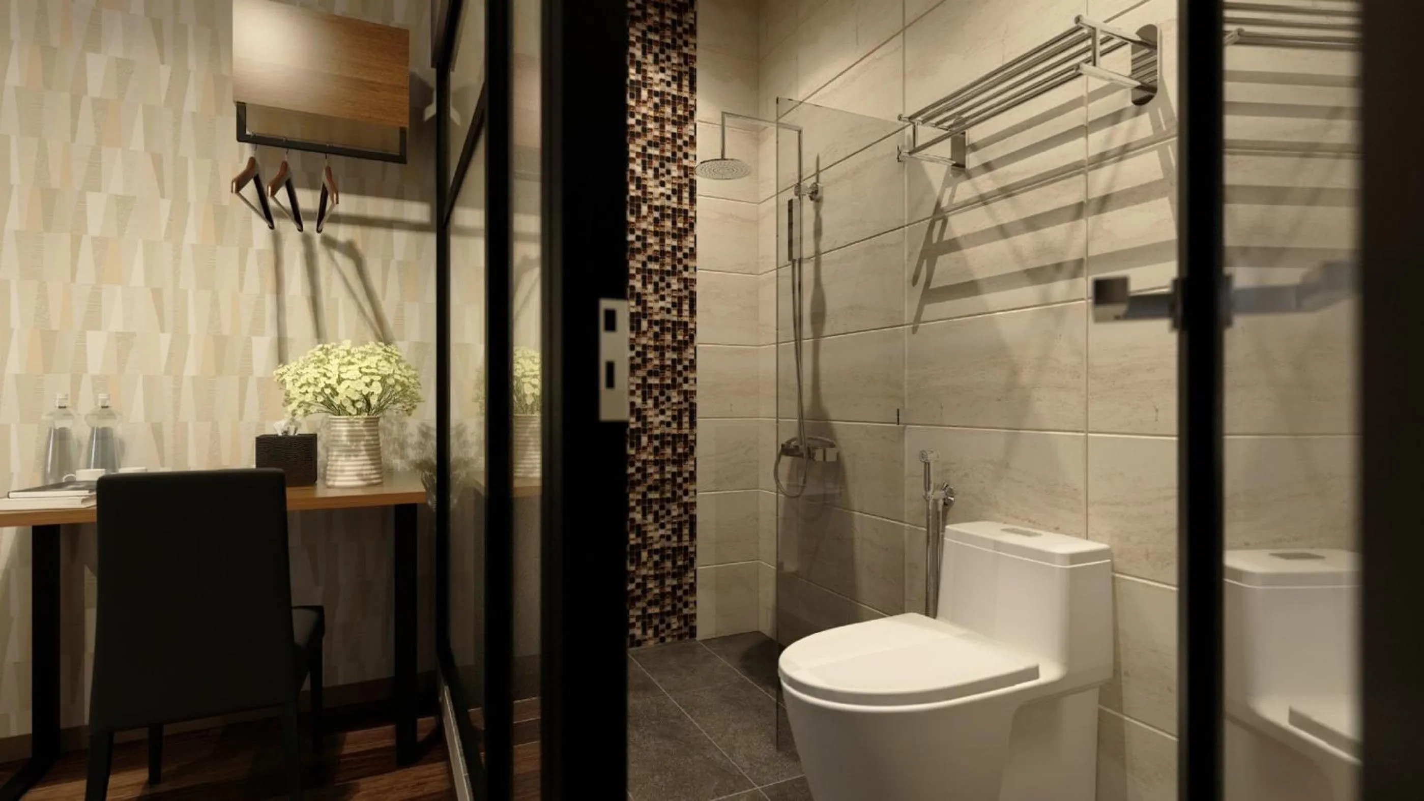 Bathroom in The Square Hotel