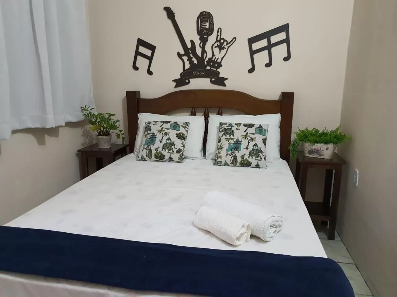 Bed in Pousada Dois Rios