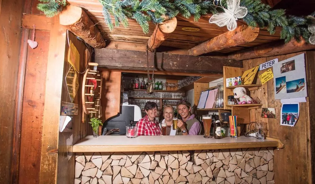 Hocheckhuette On Top of the Kitzbuehel Hahnenkamm Mountain