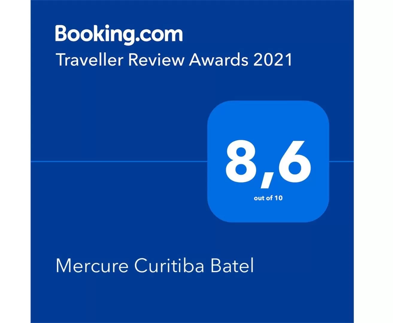 Certificate/Award in Mercure Curitiba Batel