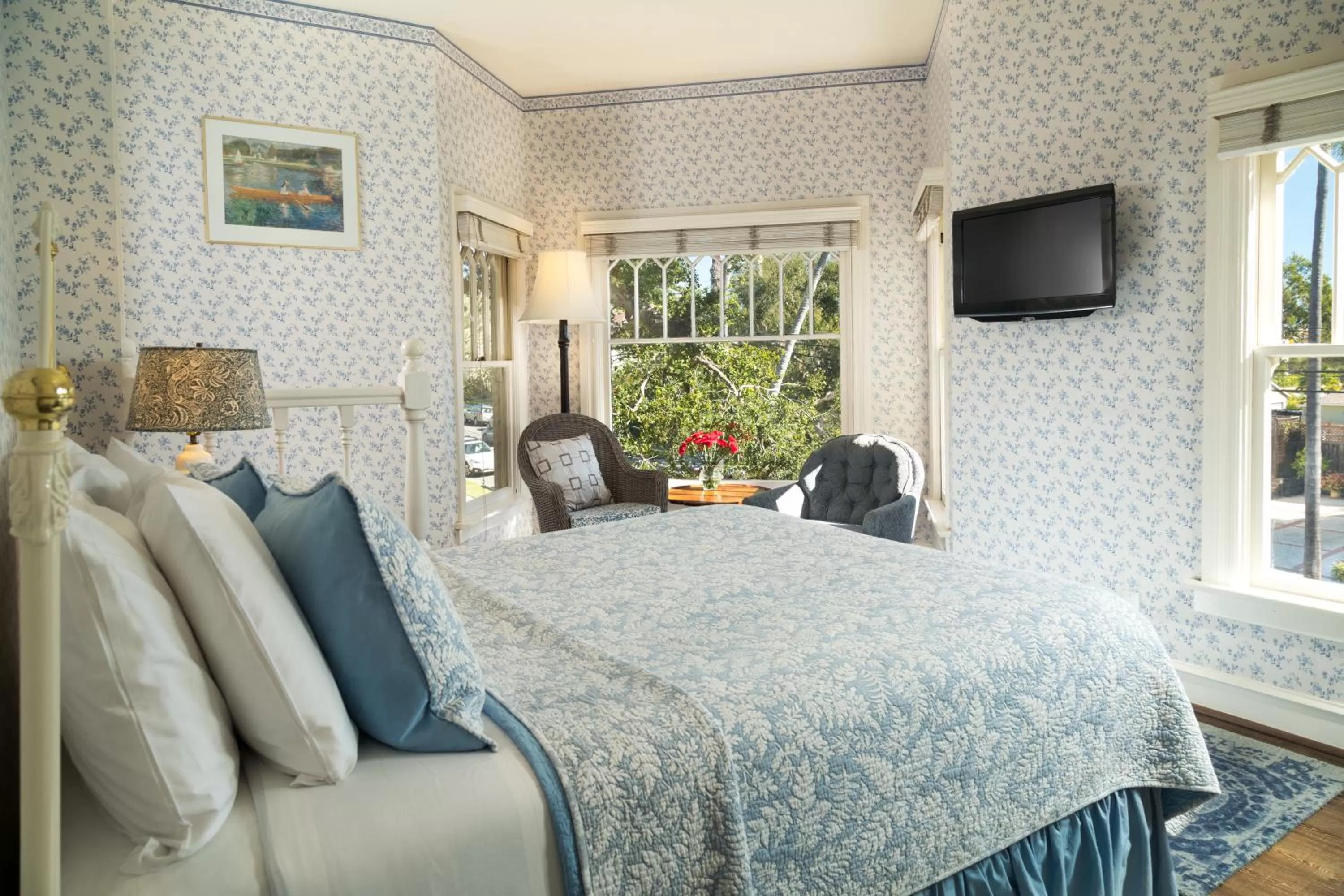 Bedroom, Bed in Cheshire Cat Inn & Cottages