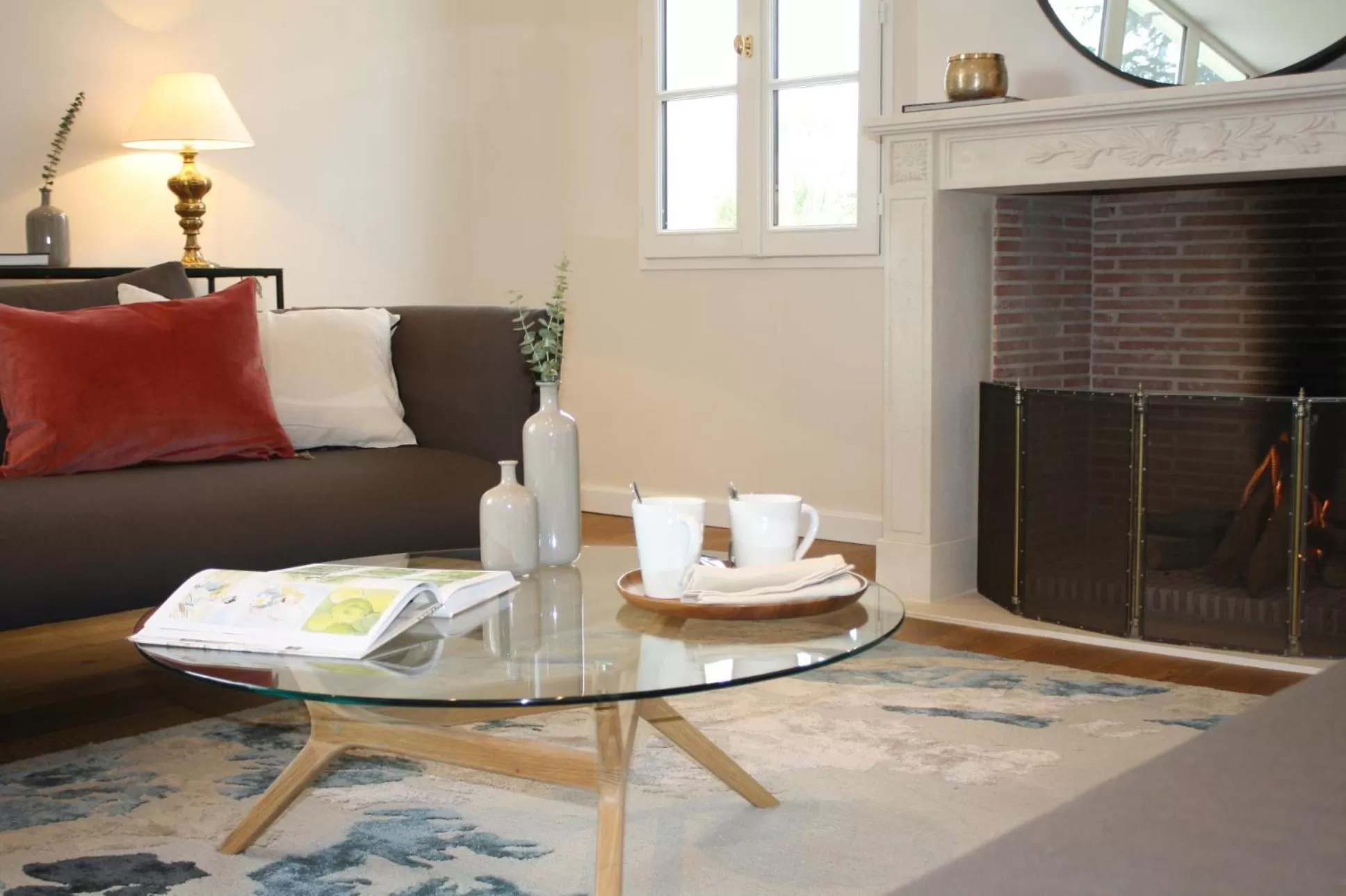 flat iron, Seating Area in Château Bonalgue - Pomerol