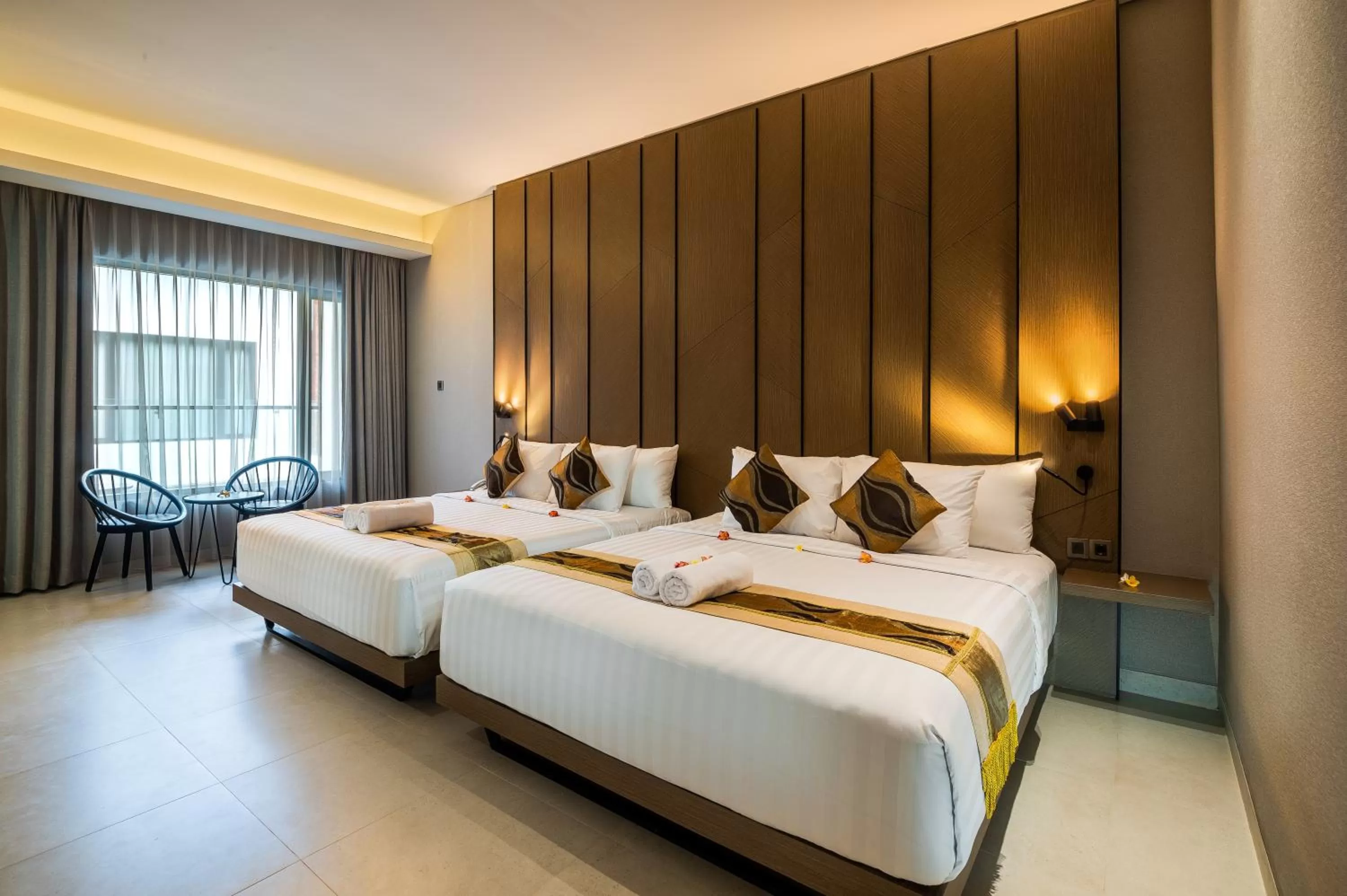 Bed in Padmasari Resort Lovina