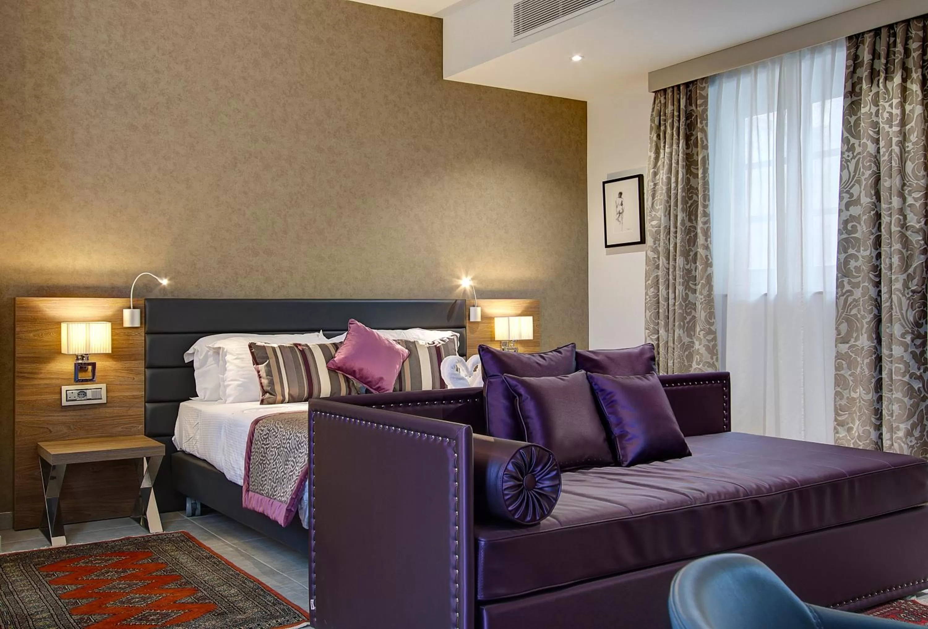 Bed in Palazzo Paolina Boutique Hotel