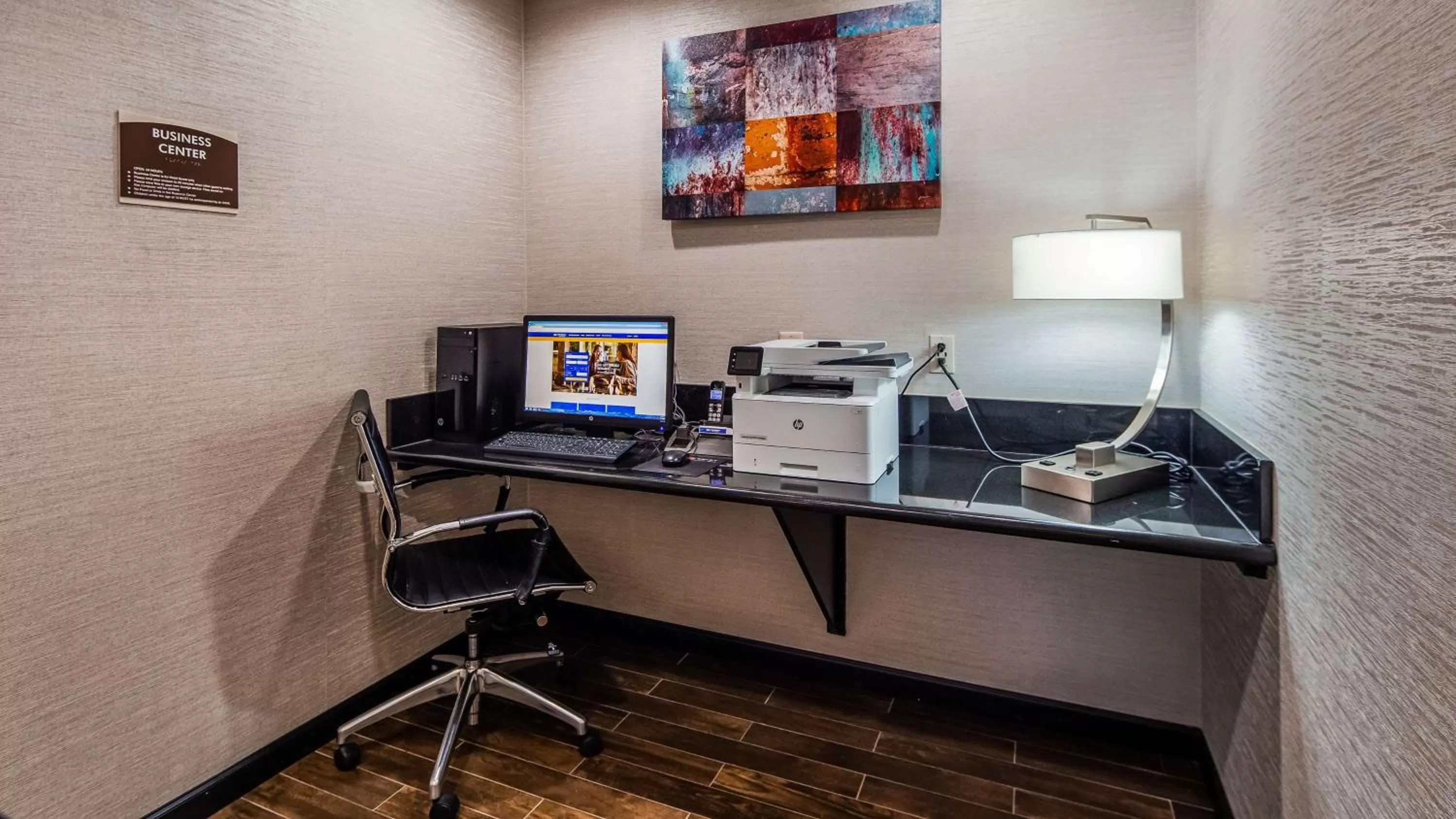 On site in Best Western Jacksonville near Little Rock Air Force Base