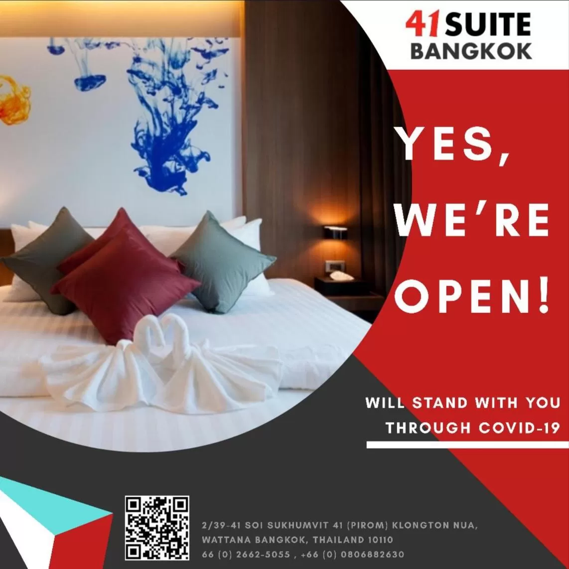 Bed in 41 Suite Bangkok