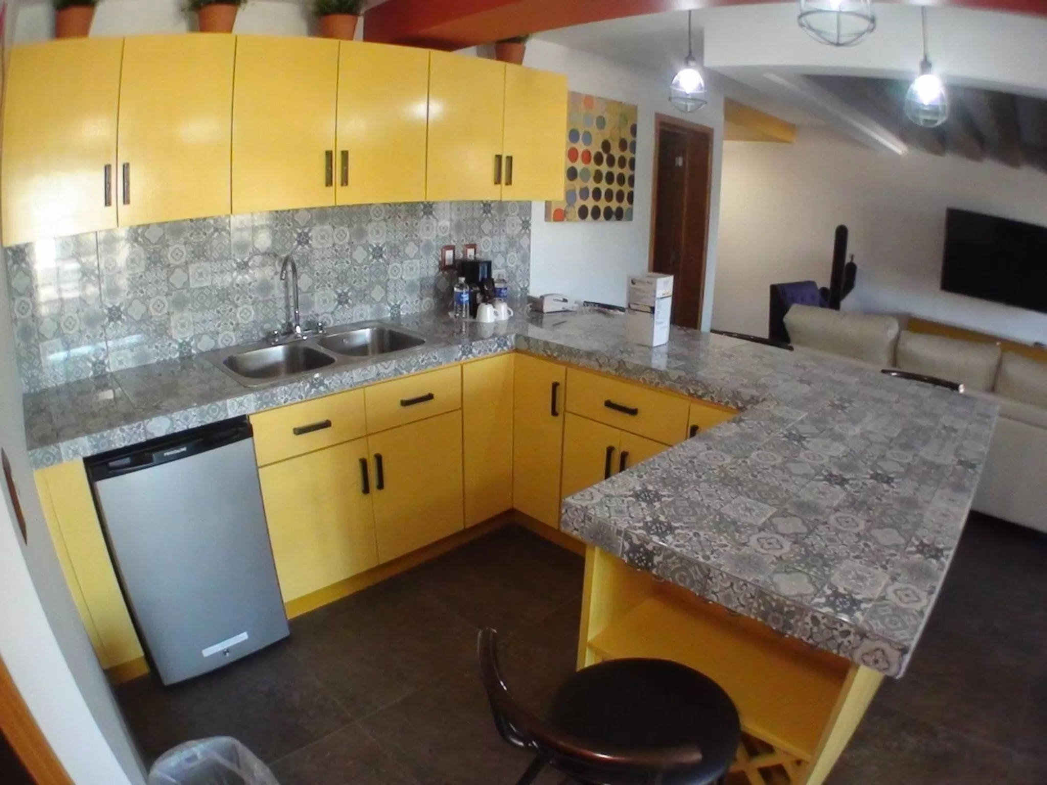 Kitchen or kitchenette in Baja Inn Hoteles Rio