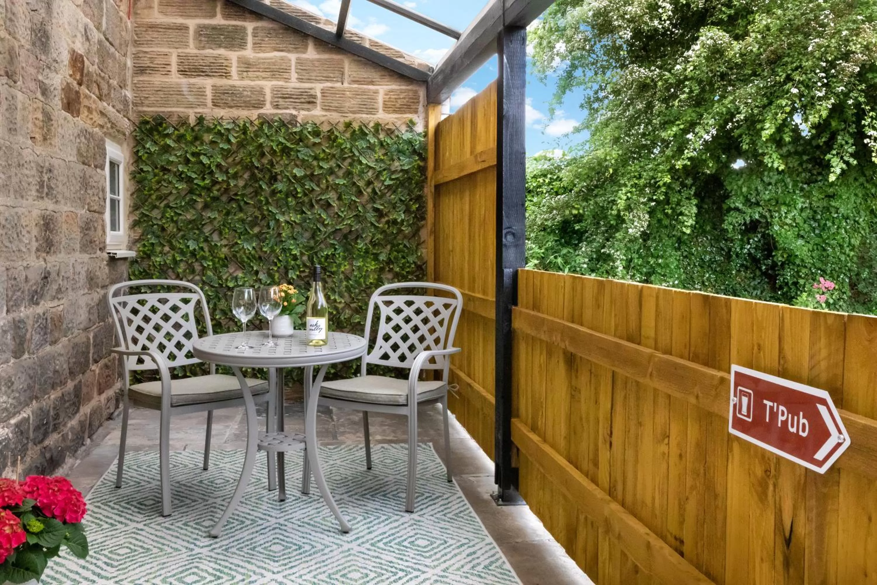 Patio in Shoulder of Mutton Inn