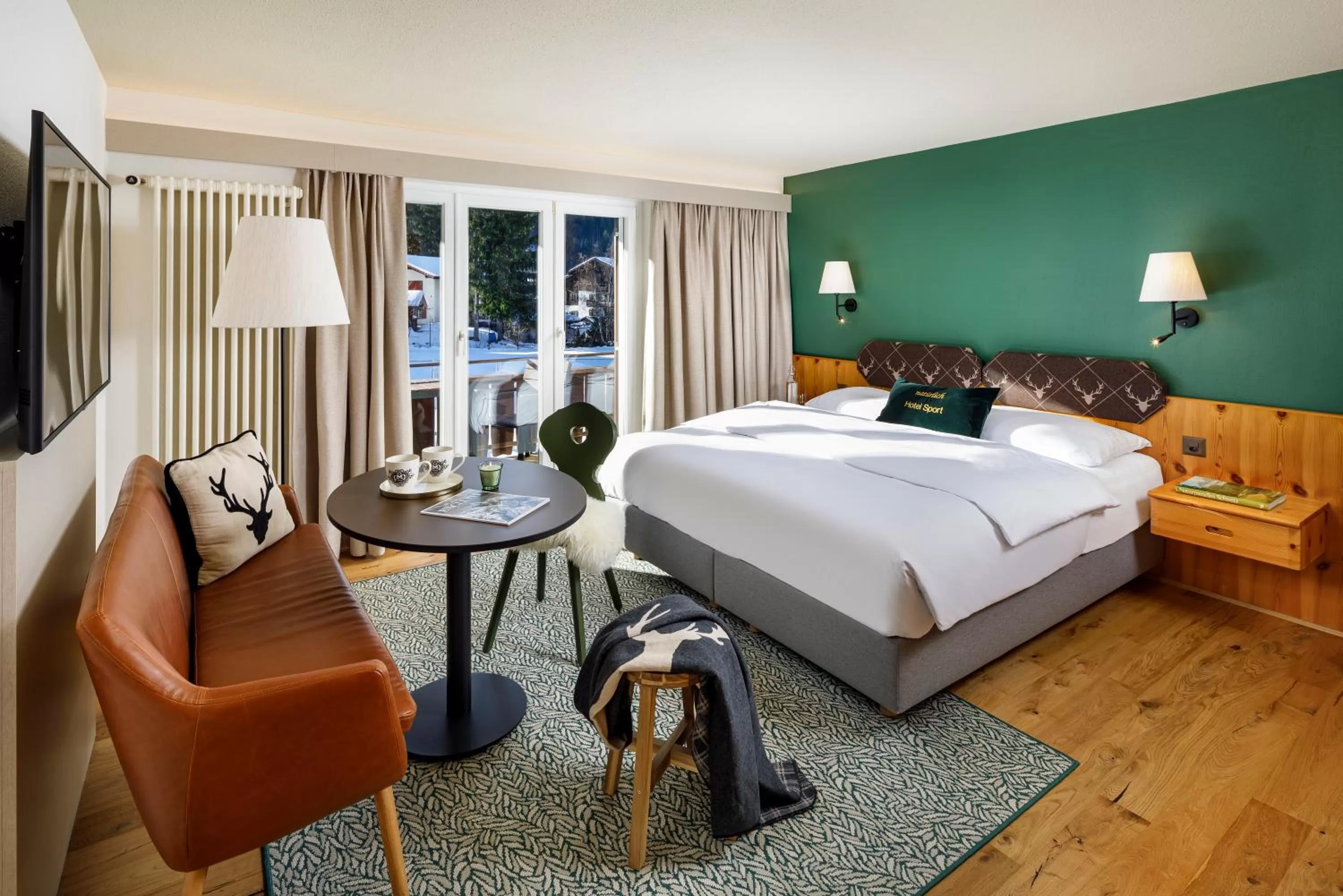 Photo of the whole room, Bed in Hotel Sport Klosters