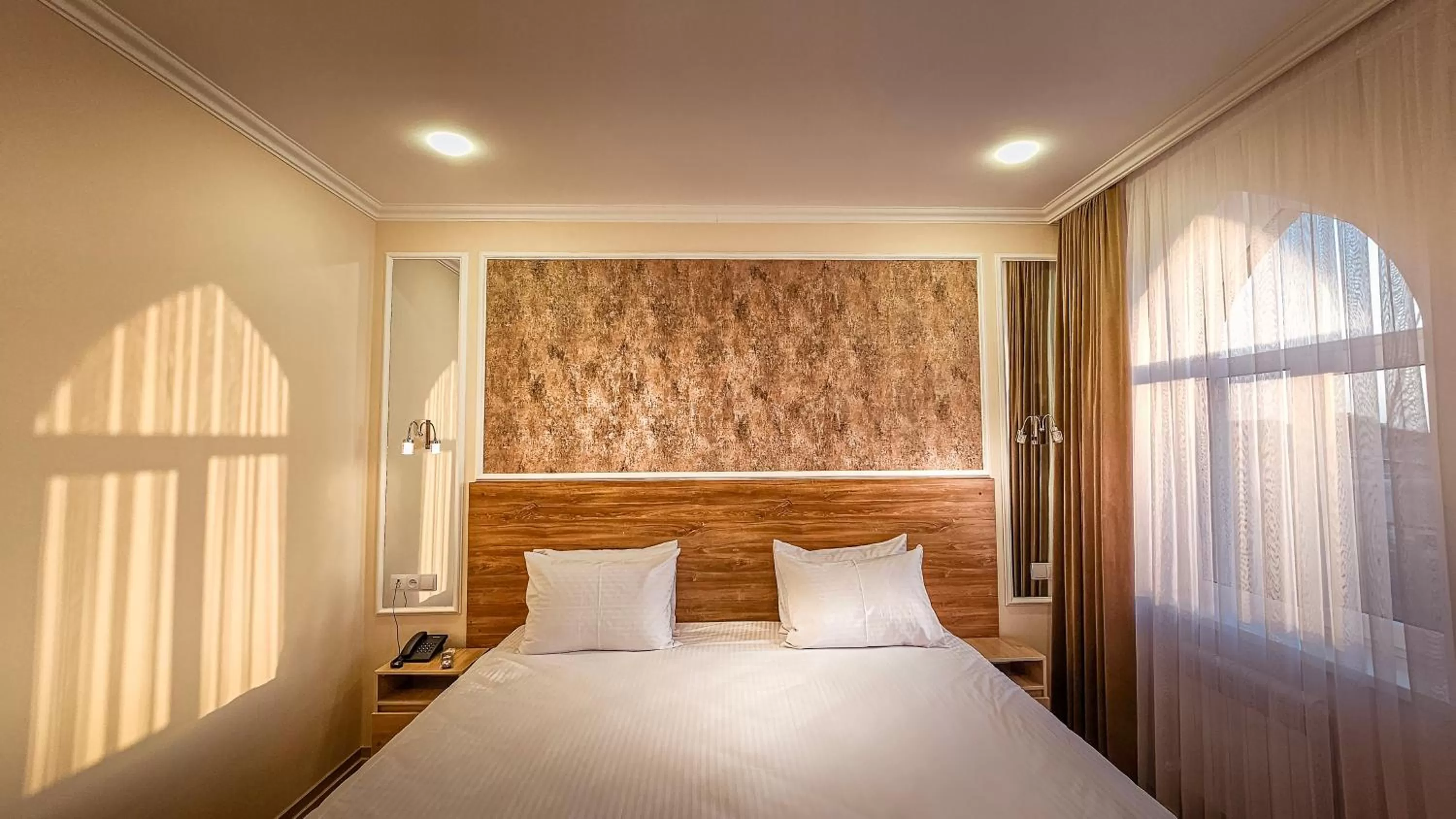 Bed in Hotel Bankir Khiva