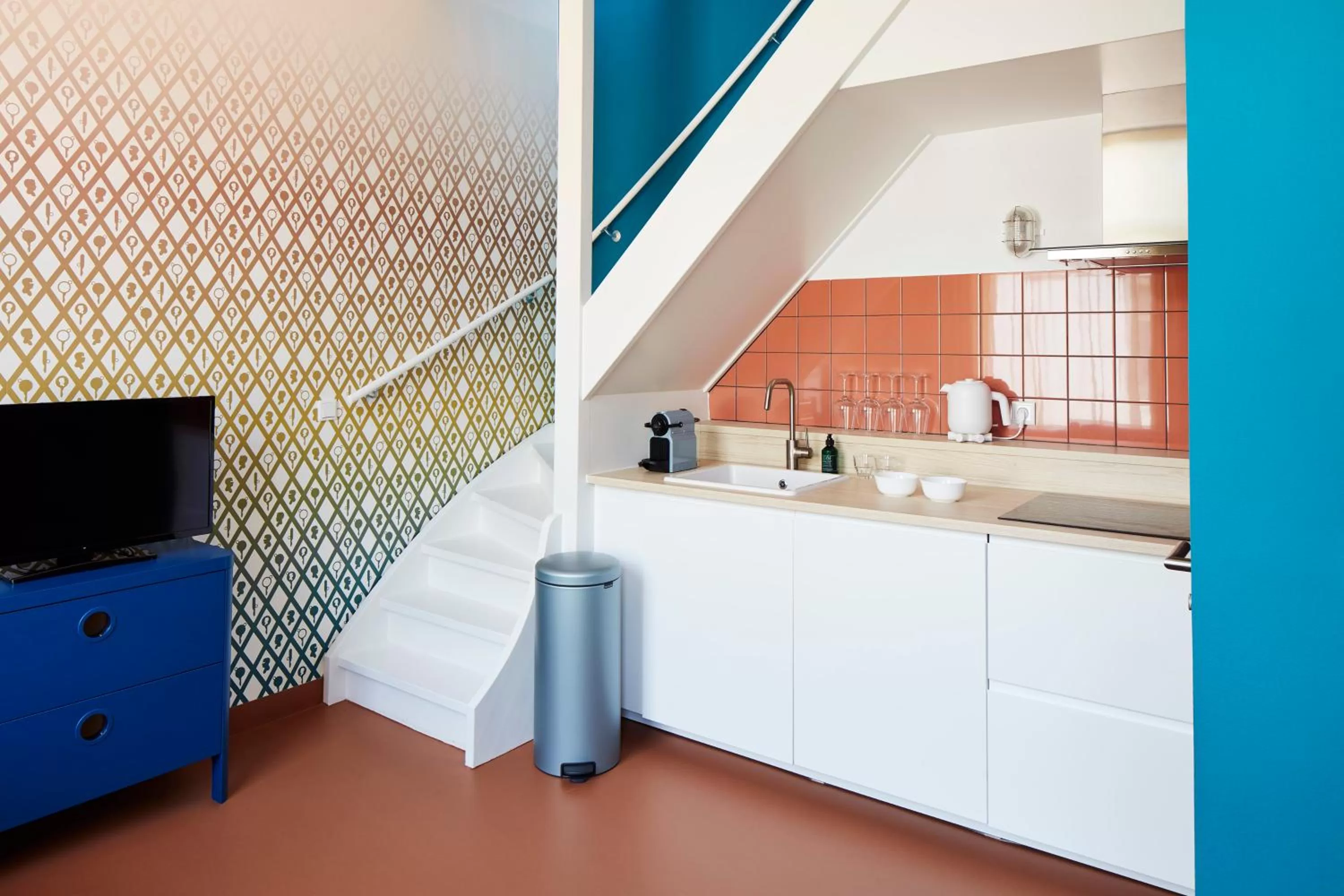 Kitchen or kitchenette in Design Hotel Modez