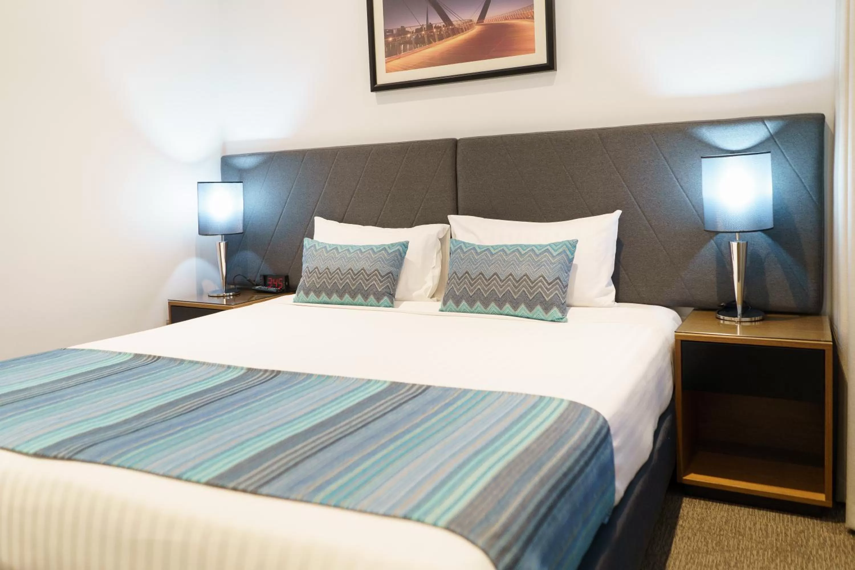 Bed in Quest East Perth