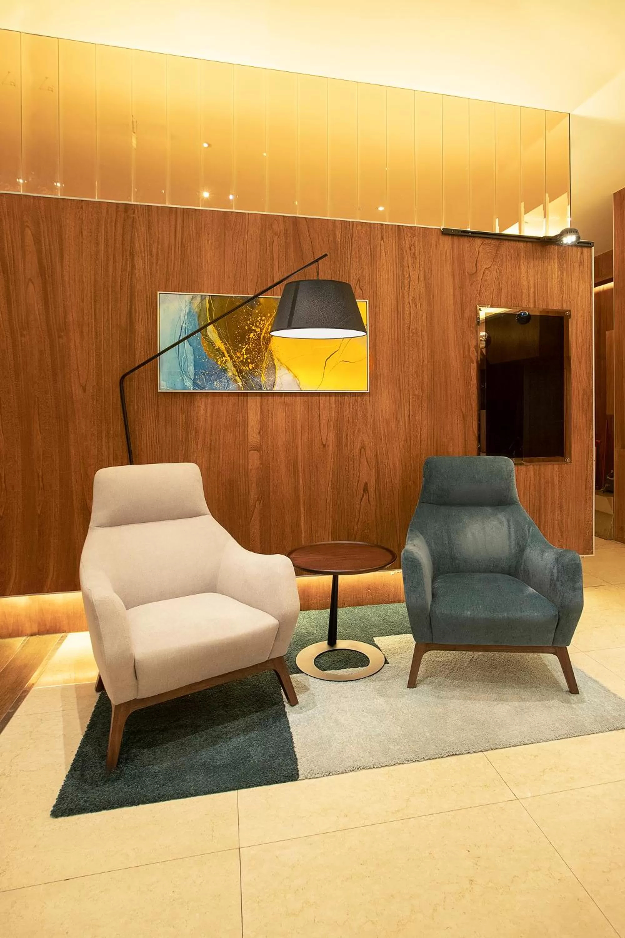 Seating area in Hej Taipei Arena Hotel