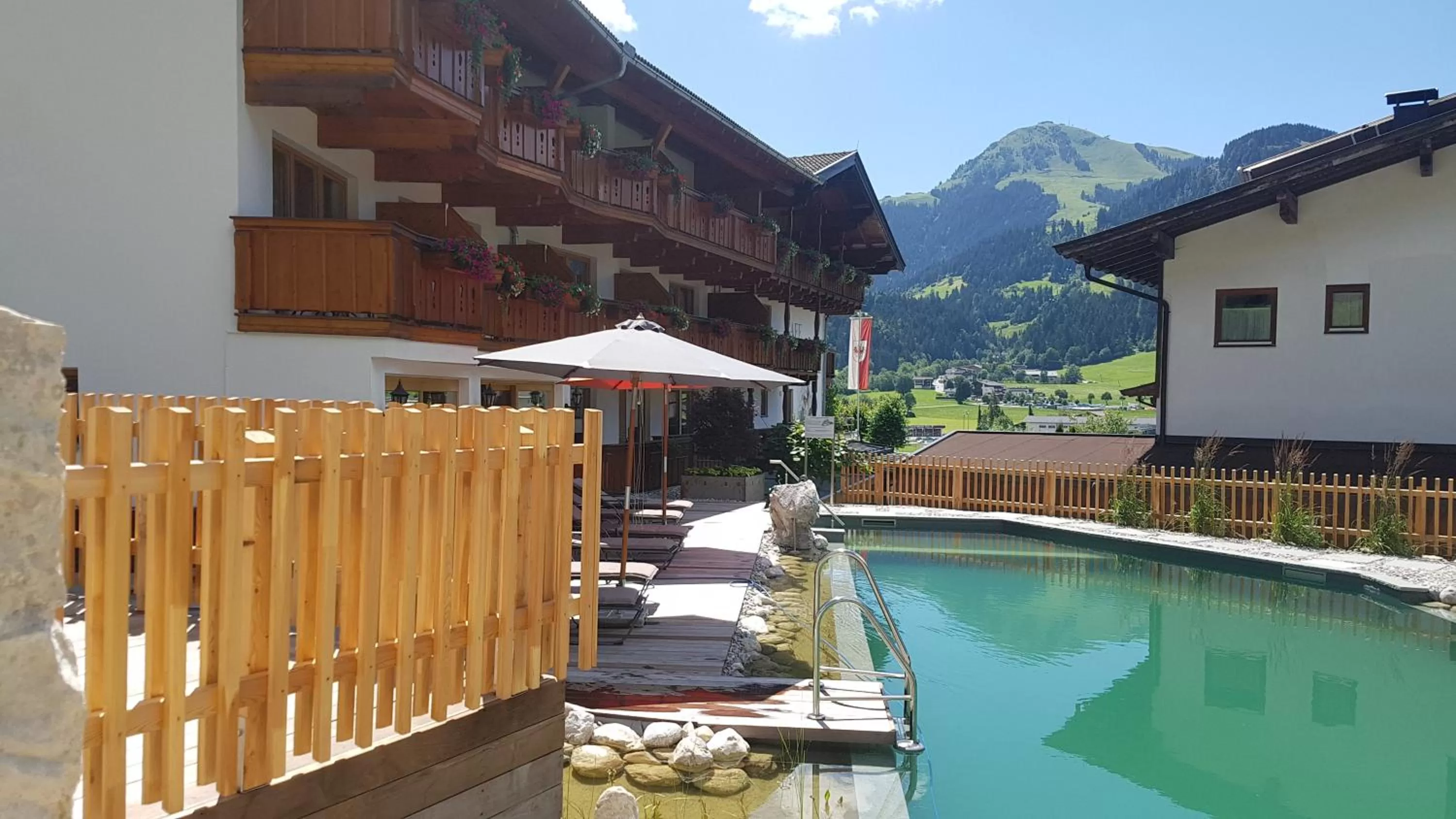 Swimming pool in Hotel Alpenpanorama