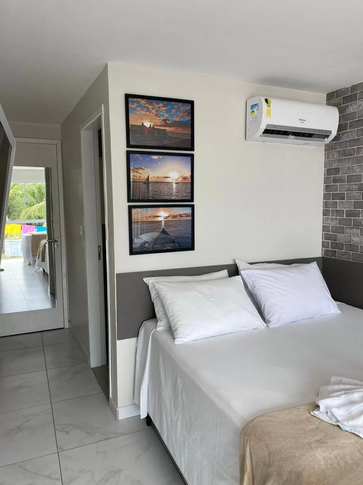 Bed in Pousada da Orla