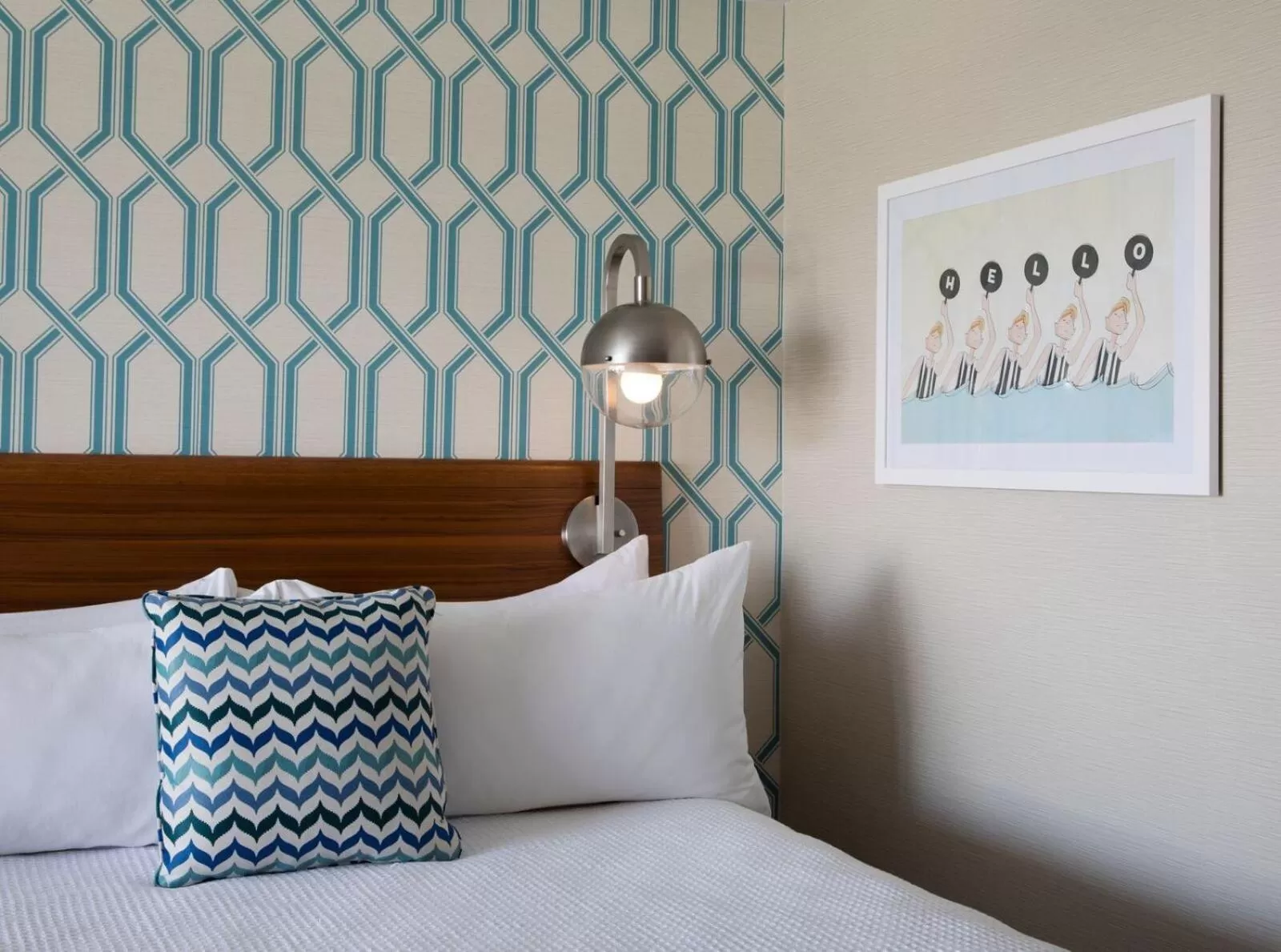 Bed in Dream Inn Santa Cruz