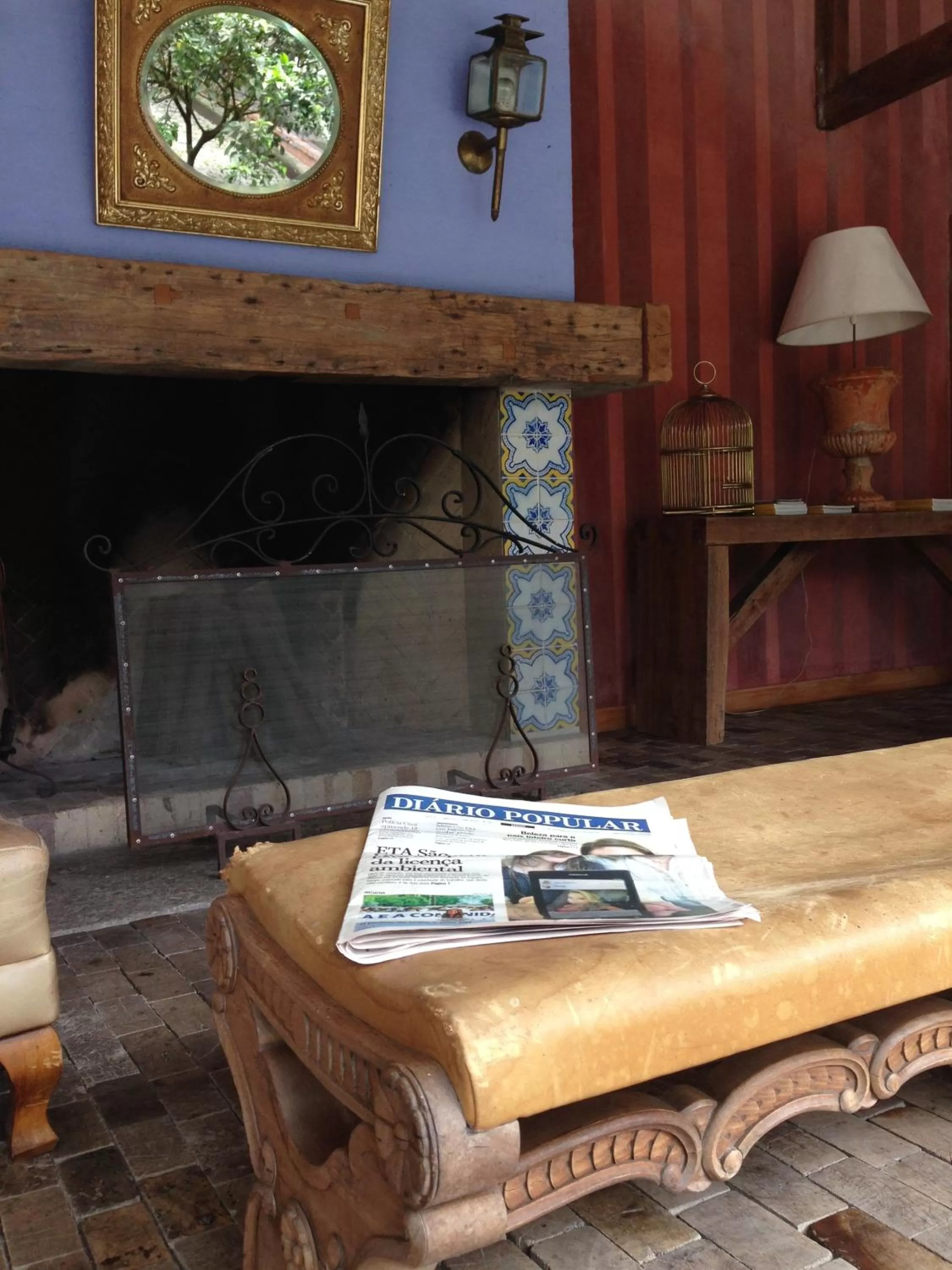 Living room in Charqueada Santa Rita Pousada de Charme