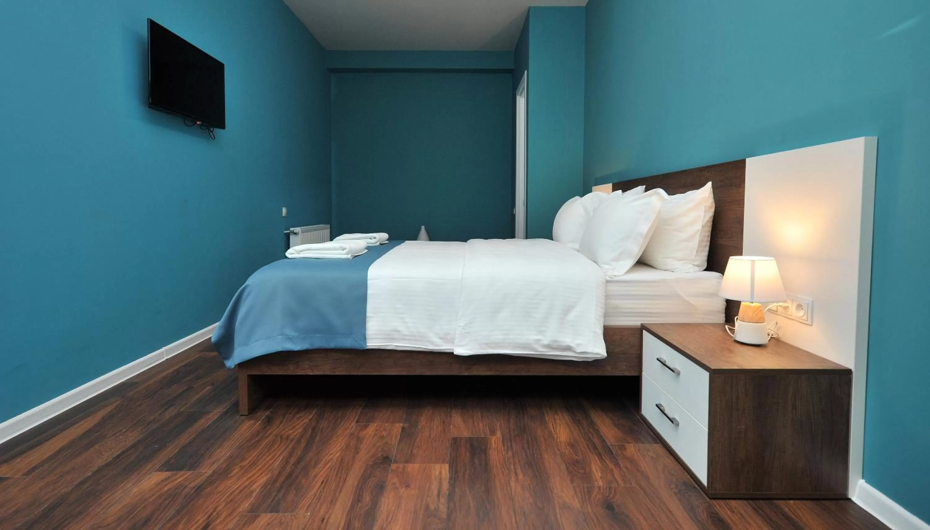 Bed in Boho Tiflis Hotel