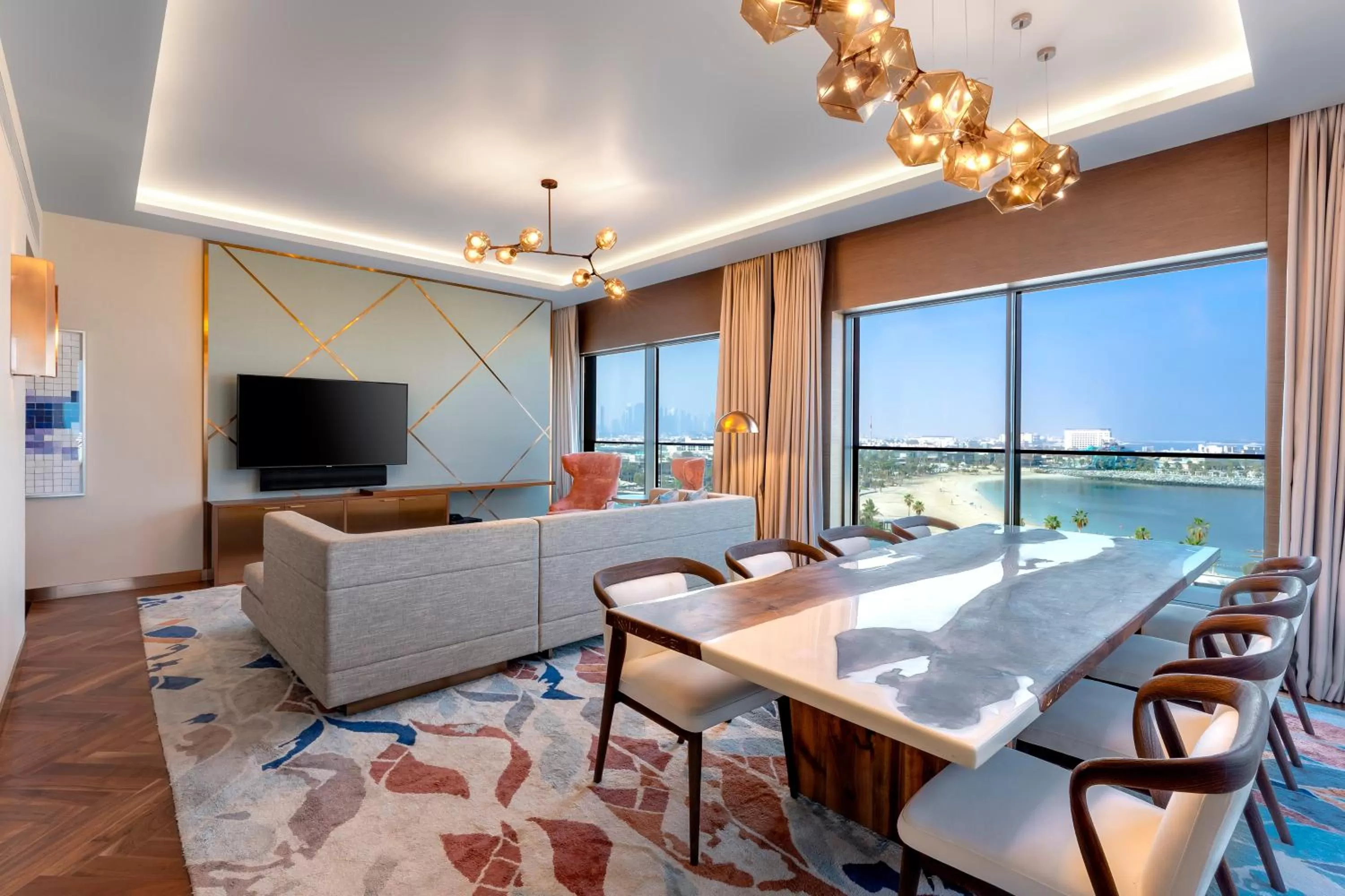 Living room in Hyatt Centric Jumeirah Dubai