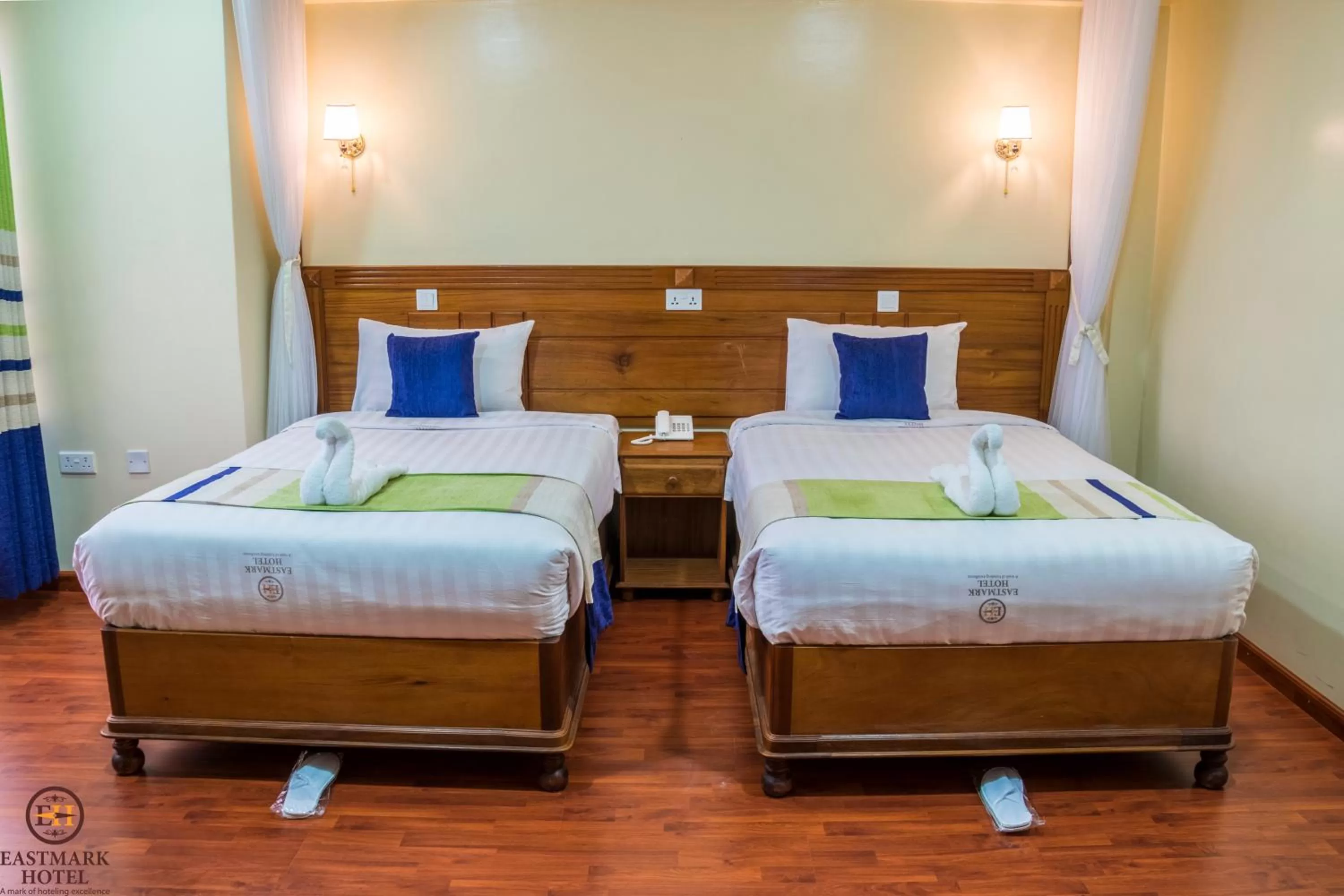 Bed in Eastmark Hotel